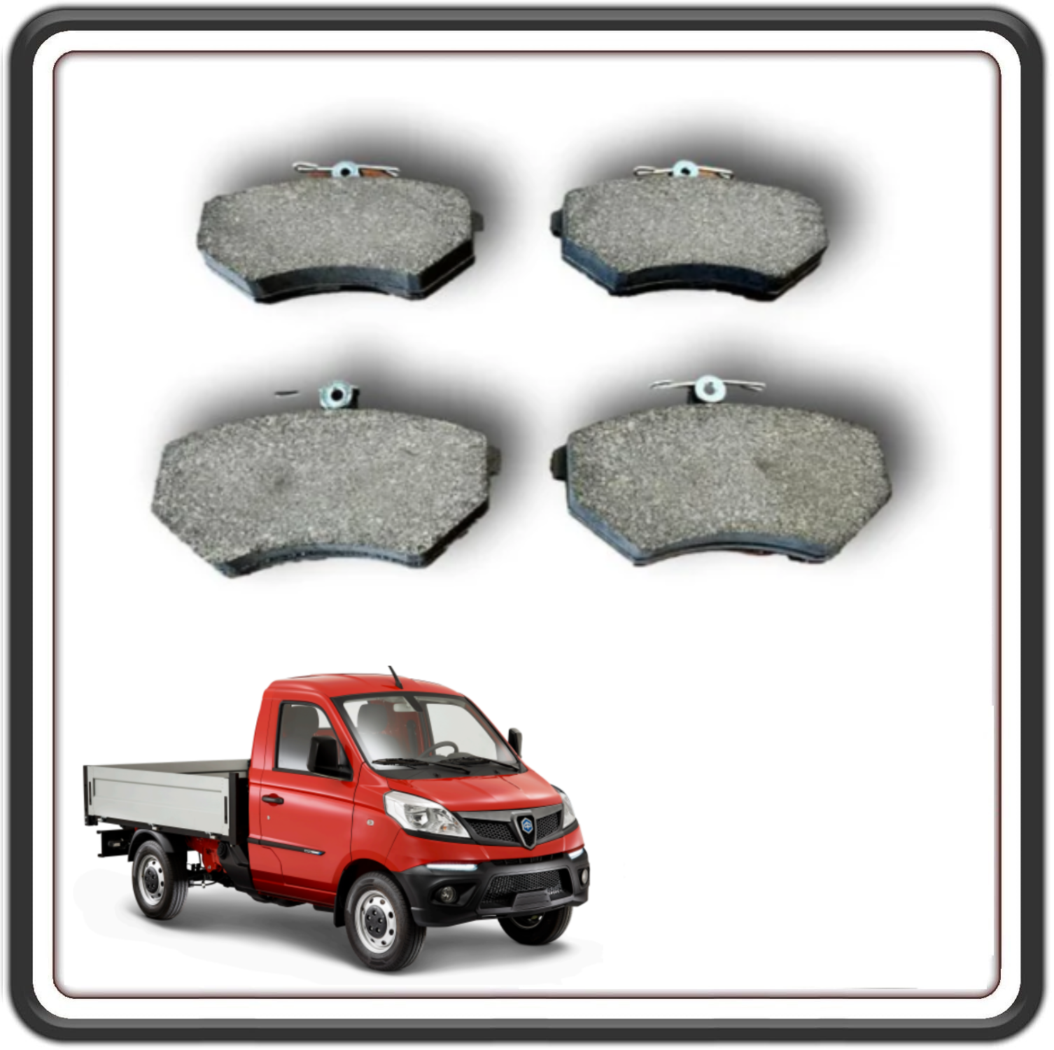 KIT PASTICCHE PASTIGLIE FRENO COMPATIBILI CON PIAGGIO PORTER NP6 