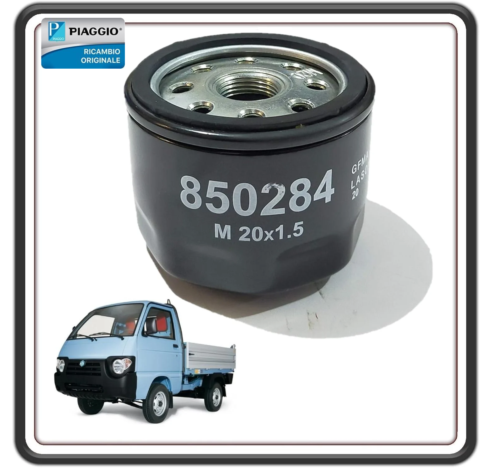 FILTRO OLIO PIAGGIO QUARGO DIESEL TUTTI I MODELLI ORIGINALE PIAGGIO 850284