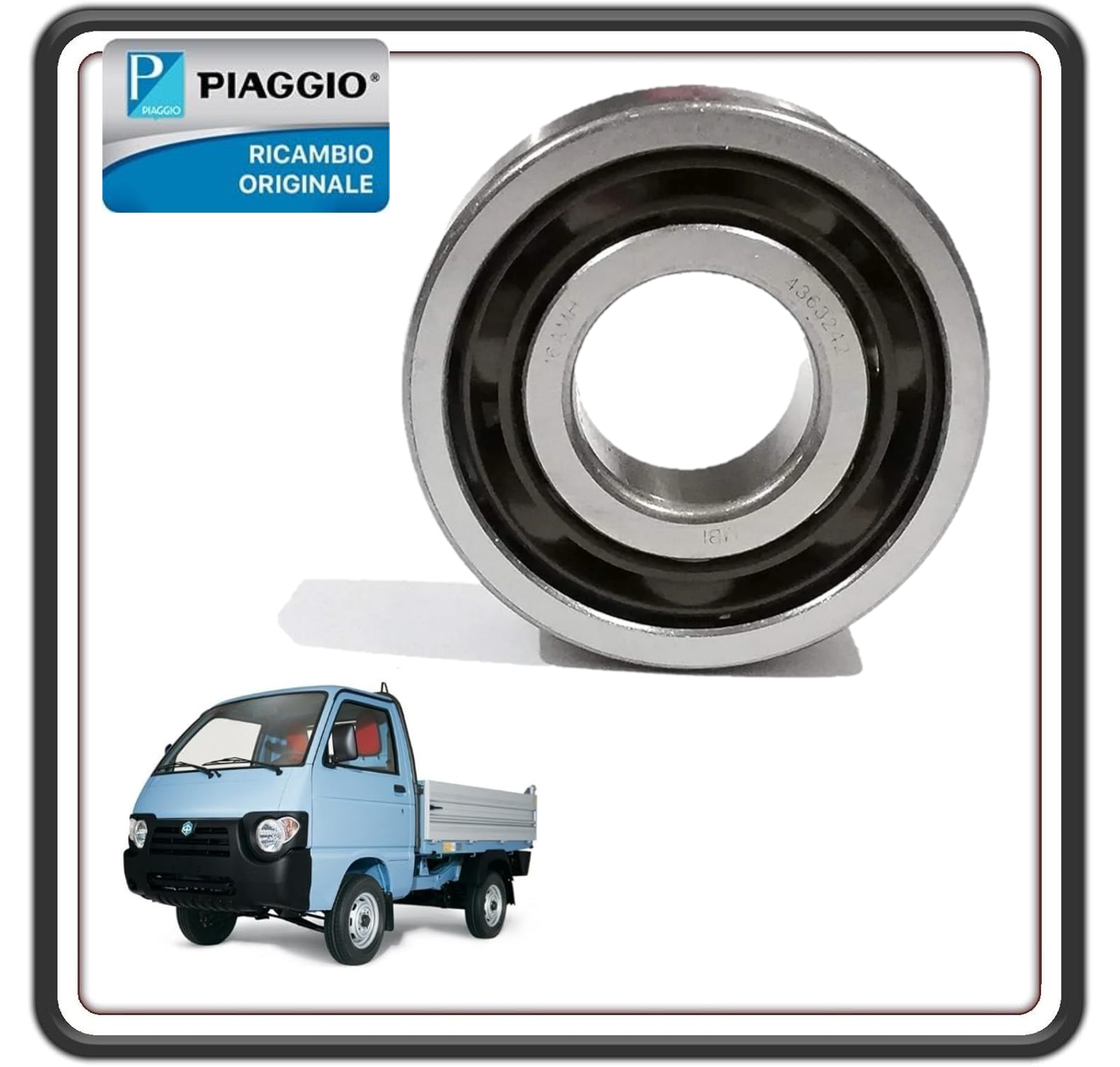 CUSCINETTO MOZZO ANTERIORE PER PIAGGIO PORTER 1300 TUTTI I MODELLI - PIAGGIO PORTER 1200 1400 DIESEL - QUARGO TUTTI I MODELLI ORIGINALE PIAGGIO D90043632426