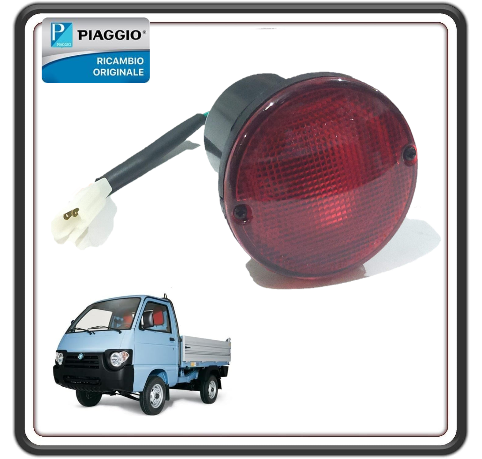 FANALE FANALINO POSTERIORE STOP PIAGGIO QUARGO DIESEL TUTTI I MODELLI ORIGINALE PIAGGIO 613822