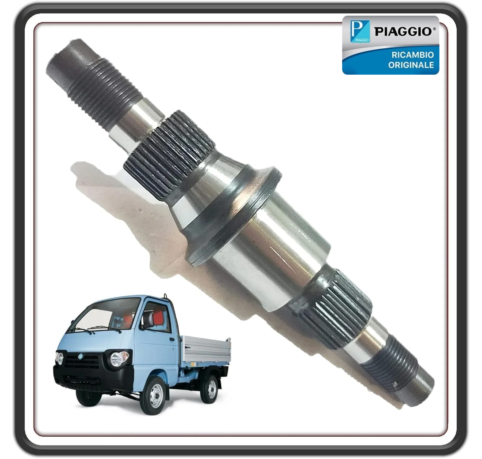ASSE RUOTA POSTERIORE PER PIAGGIO QUARGO DIESEL TUTTI I MODELLI ORIGINALE PIAGGIO 615673