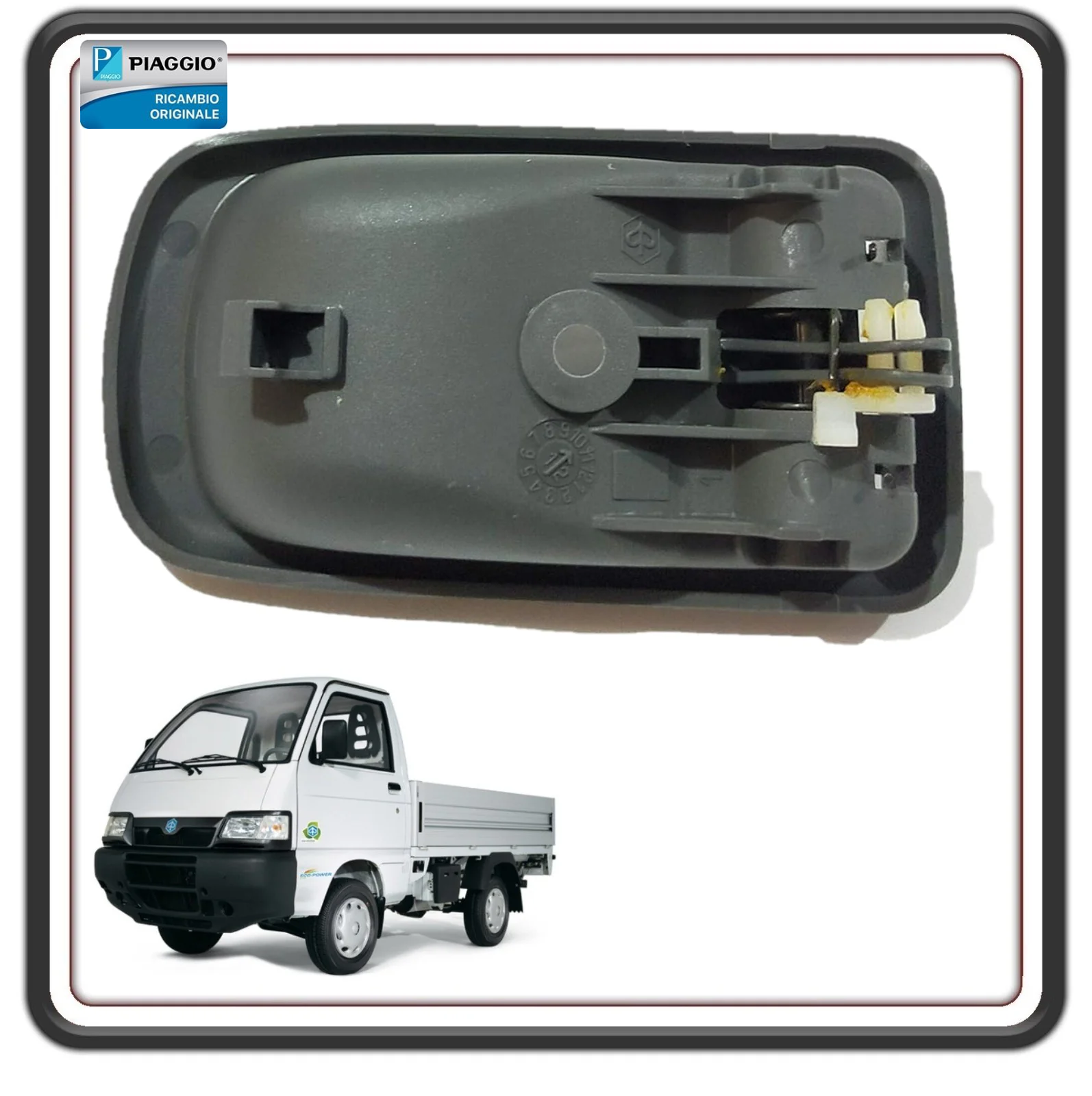 MANIGLIA INTERNA ANTERIORE LATO DESTRO PIAGGIO PORTER 1000 - PIAGGIO PORTER 1300 16V - PIAGGIO PORTER 1200 1400 DIESEL ORIGINALE 6927087Z01000