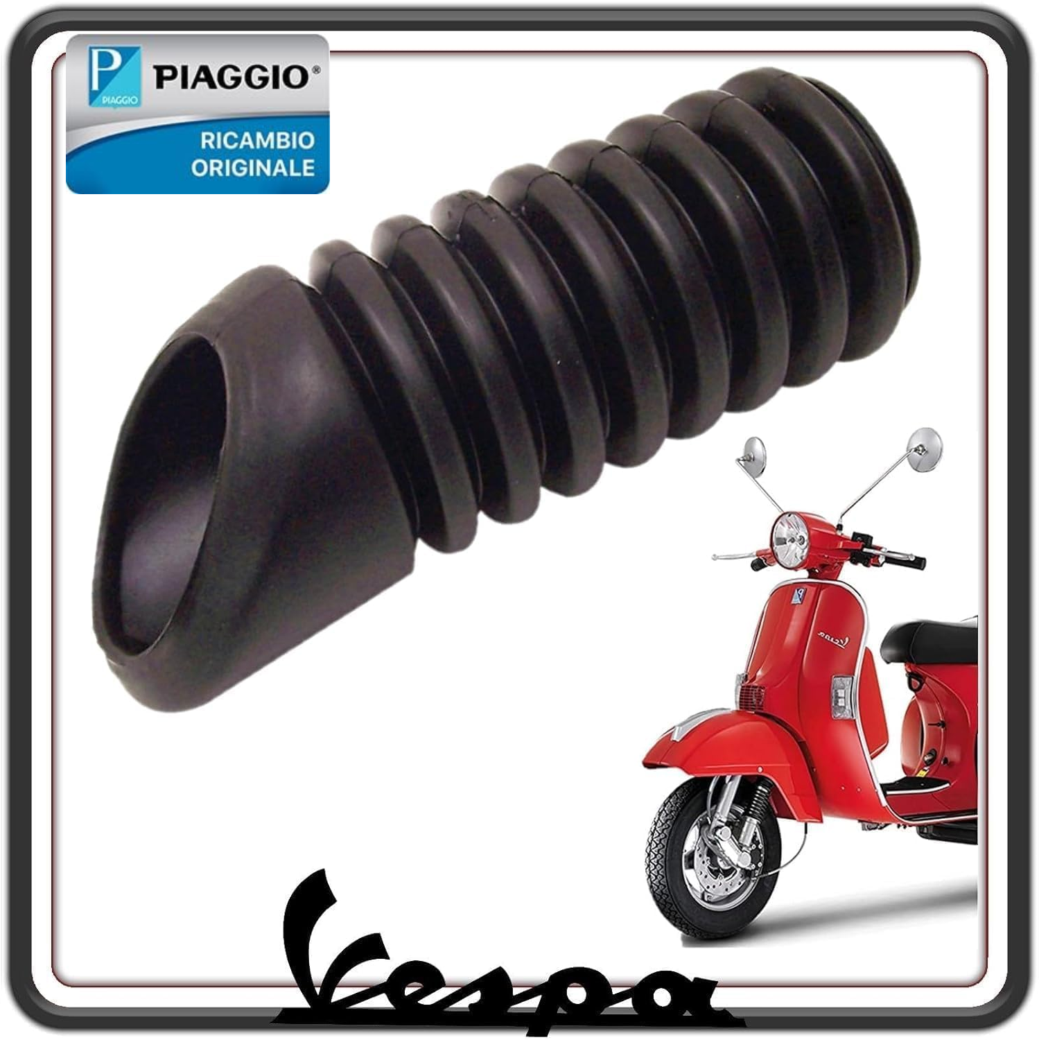 MANICOTTO TUBO SOFFIETTO RACCORDO ASPIRAZIONE ARIA VESPA PX TUTTI I MODELLI - VESPA ARCOBALENO 125 150 200 ORIGINALE PIAGGIO 227205