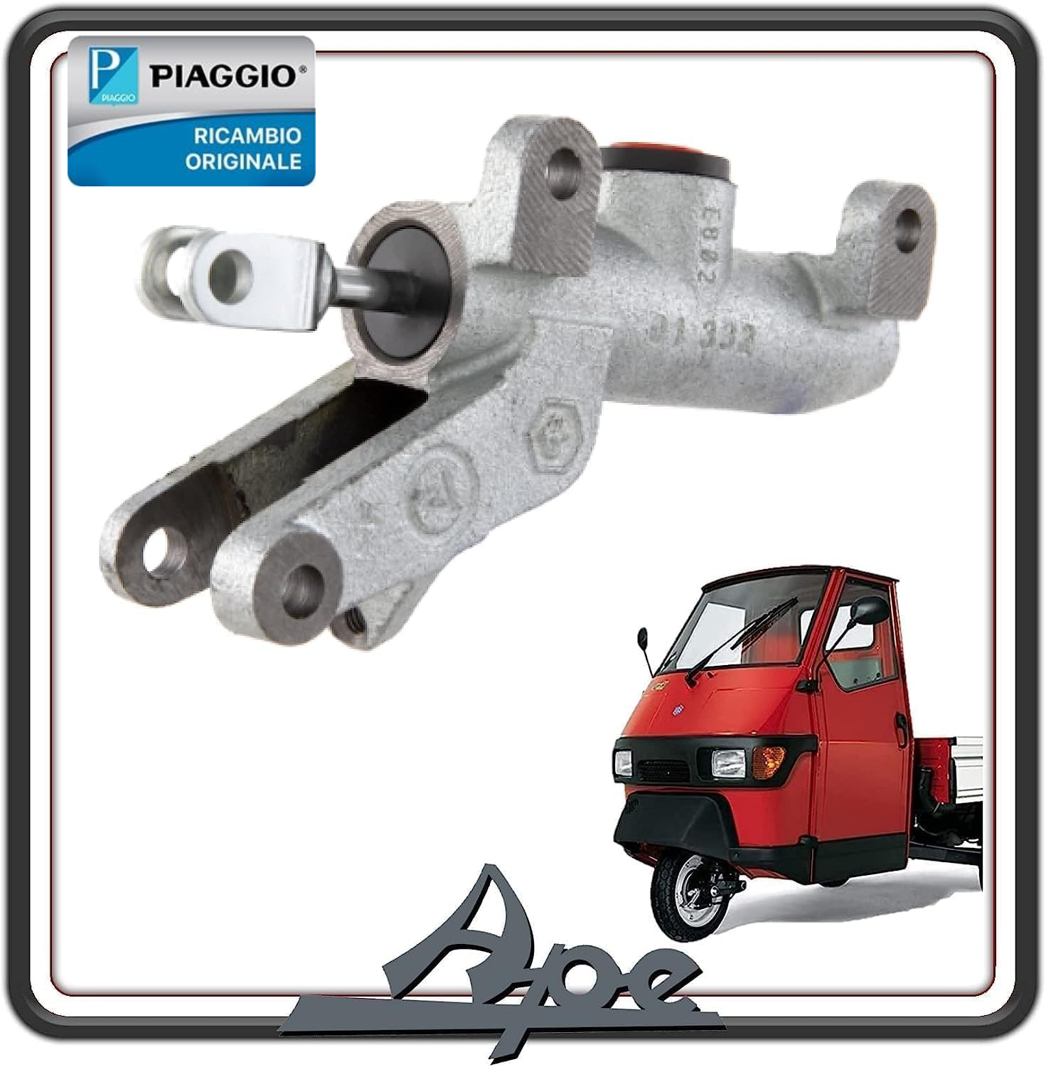 POMPA FRENO COMPLETA ORIGINALE PER PIAGGIO APE 50 TUTTI I MODELLI DAL 1989 FINO AL 2019 ORIGINALE PIAGGIO 249519