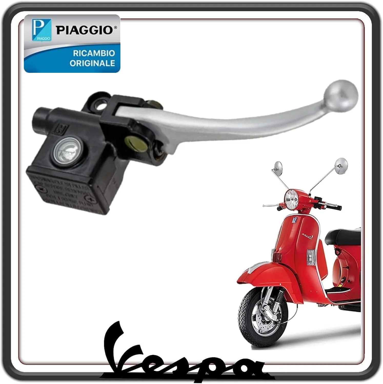 POMPA FRENO POMPA IDRAULICA A DISCO COMANDO DESTRO COMPLETO VESPA PX 125 - PX 150 - PX 200 DAL 1998 IN POI ORIGINALE PIAGGIO 58572R