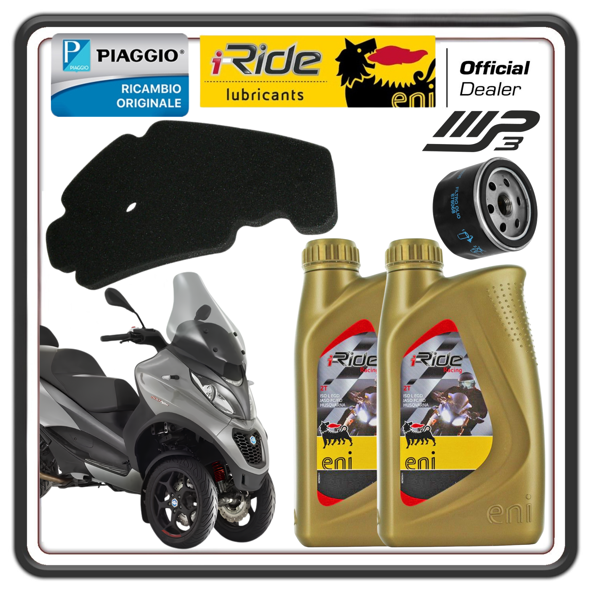 KIT TAGLIANDO PER PIAGGIO MP3 400 - 500