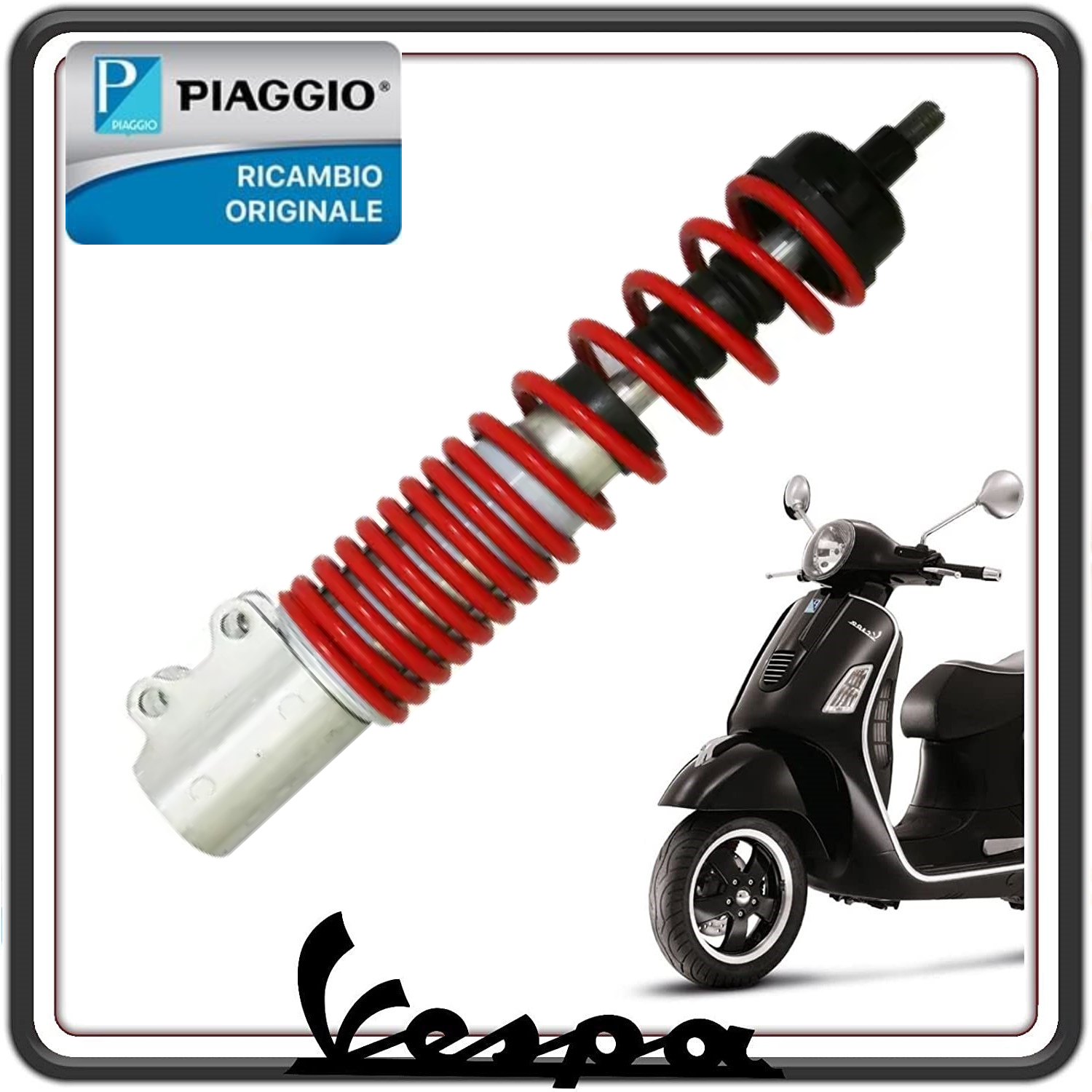 AMMORTIZZATORE ANTERIORE PER PIAGGIO VESPA GTS 125-150-300 - VESPA GTV 300 (LEGGI COMPATIBILITA') ORIGINALE PIAGGIO 1C004529R 