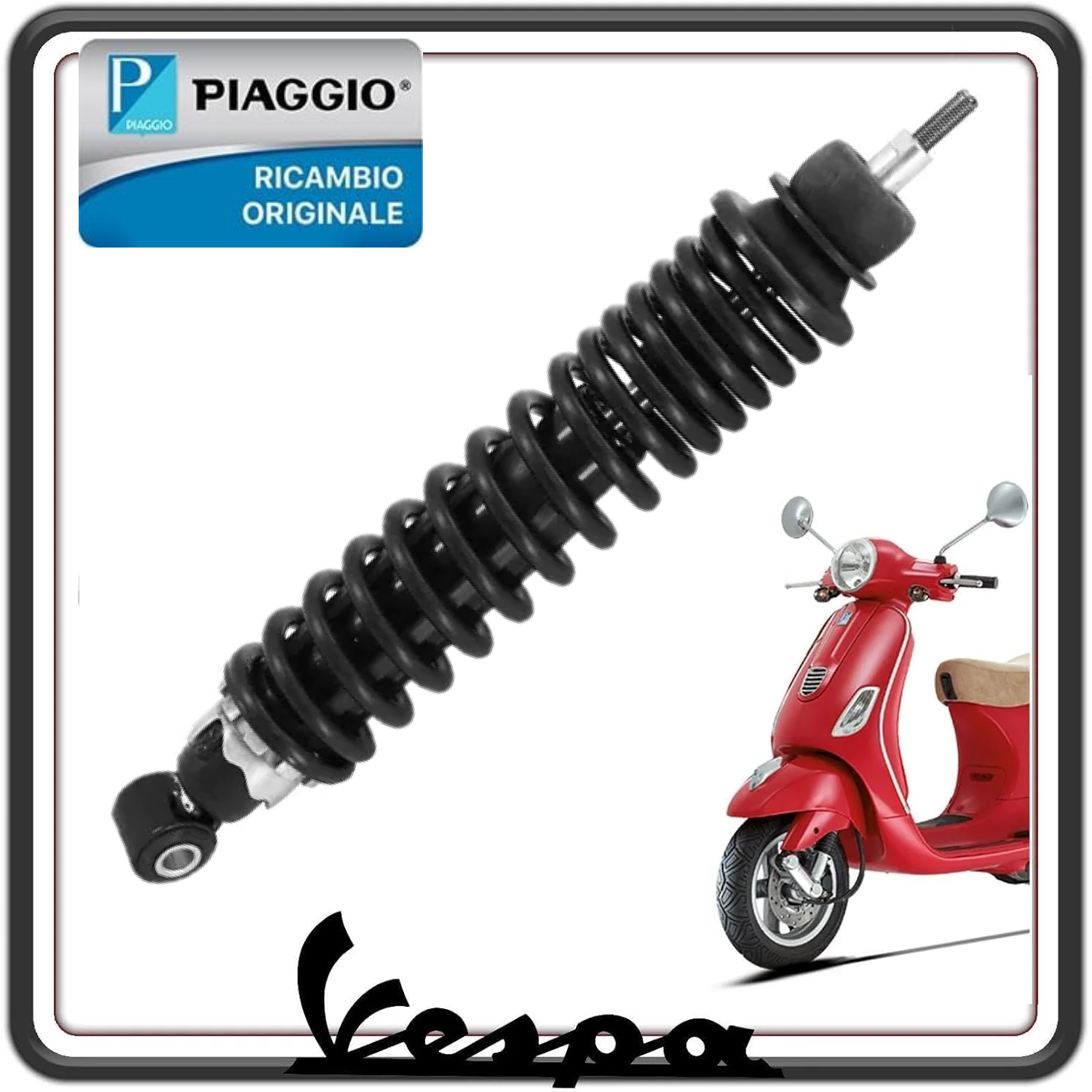 AMMORTIZZATORE POSTERIORE PER PIAGGIO VESPA LX 125 DAL 2005 AL 2013 - LX 150 DAL 2005 AL 2013 - VESPA LXV DAL 2006 AL 2013 ORIGINALE PIAGGIO 56230R 