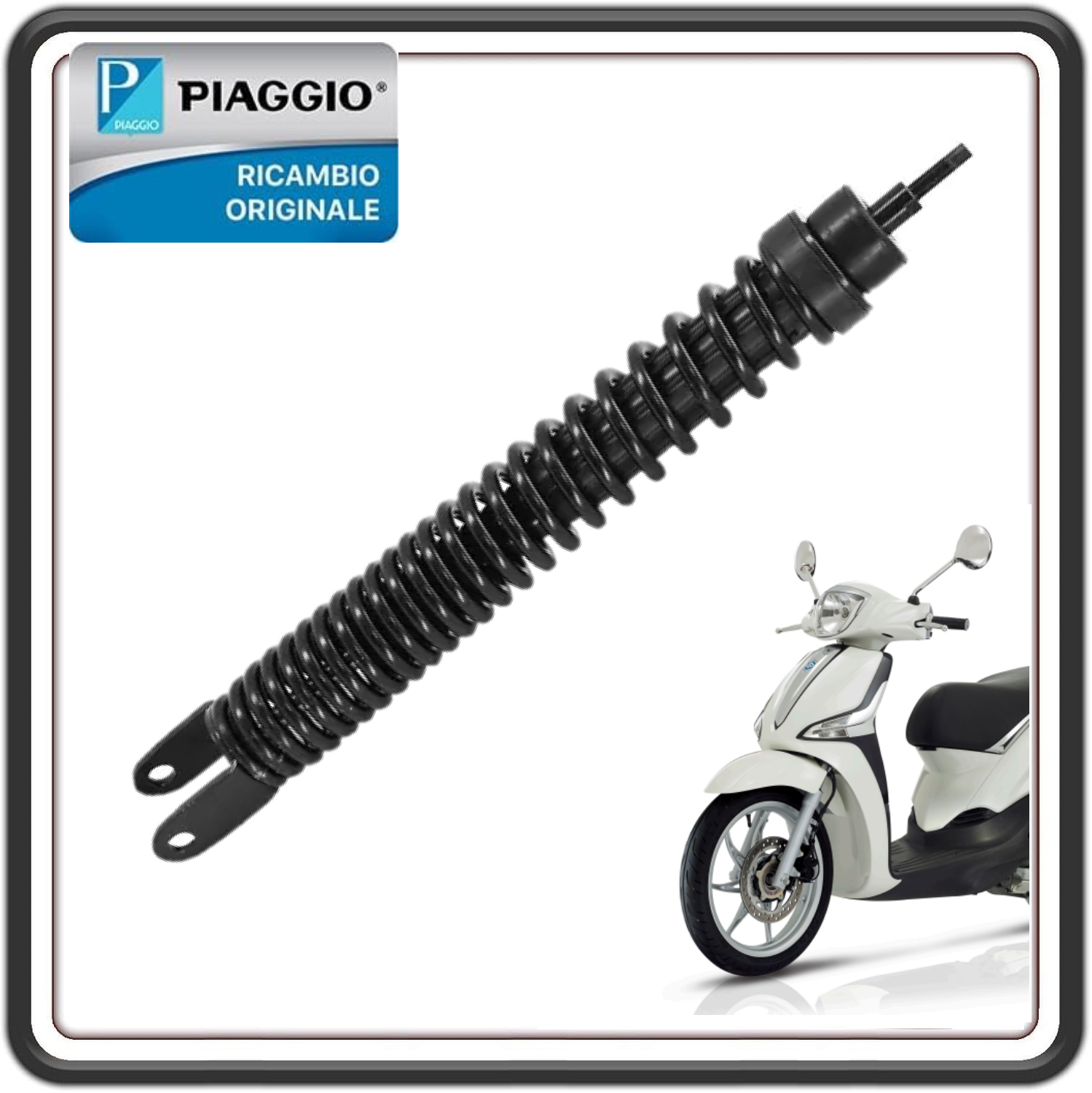 AMMORTIZZATORE POSTERIORE PER PIAGGIO LIBERTY 50 DAL 2015 AL 2026 ORIGINALE PIAGGIO 1C005126R
