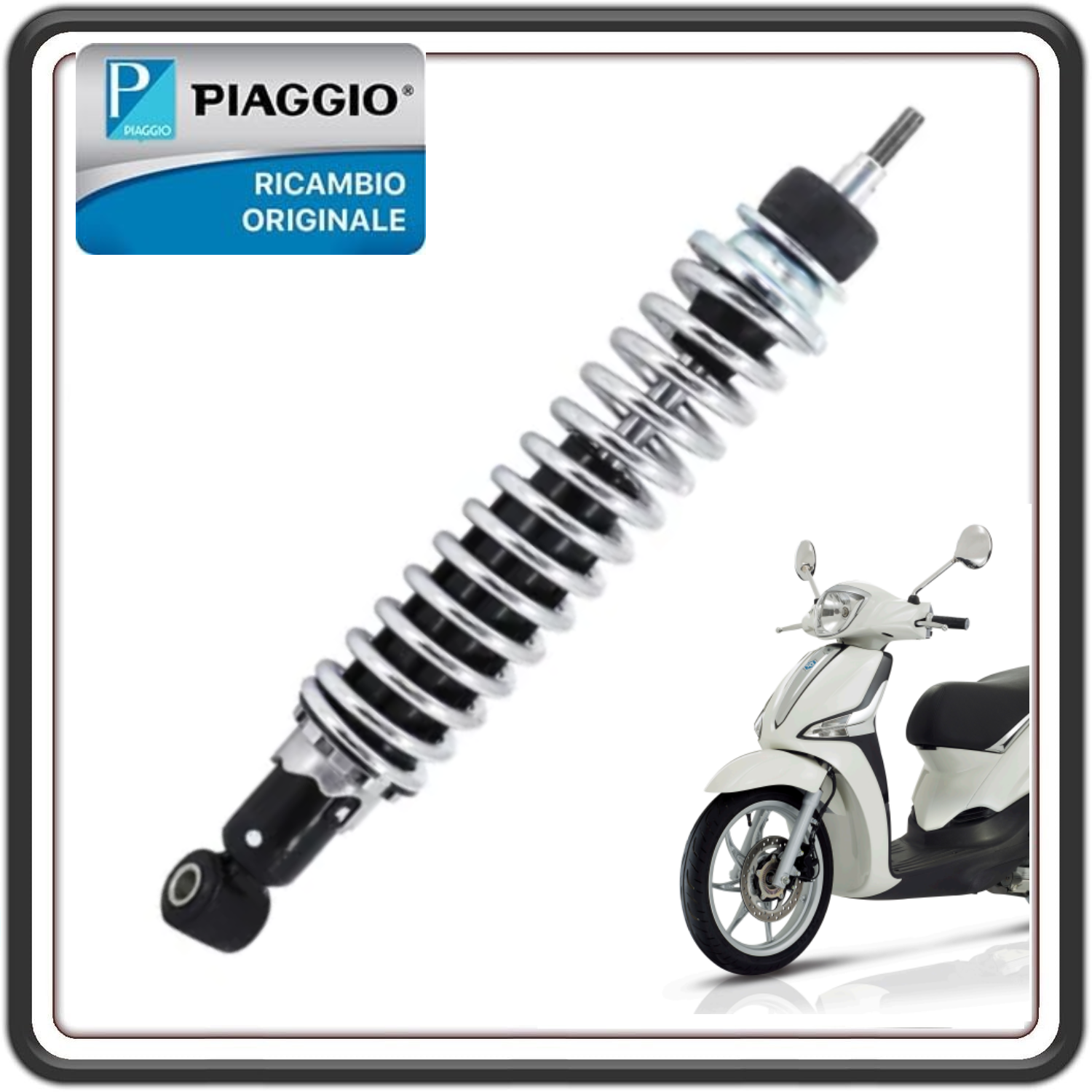 AMMORTIZZATORE POSTERIORE PER PIAGGIO LIBERTY 125 -150 - 200 - LIBERTY ELETTRICO (LEGGI APPLICAZIONI) ORIGINALE PIAGGIO 56232R 