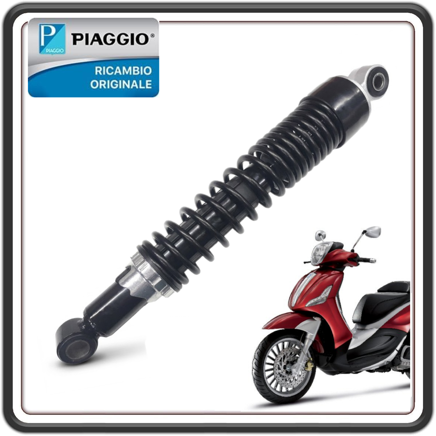 AMMORTIZZATORE POSTERIORE PER PIAGGIO BEVERLY 125 DAL 2010 AL 2015 - PIAGGIO BEVERLY 300 DAL 2010 AL 2020 58518R5