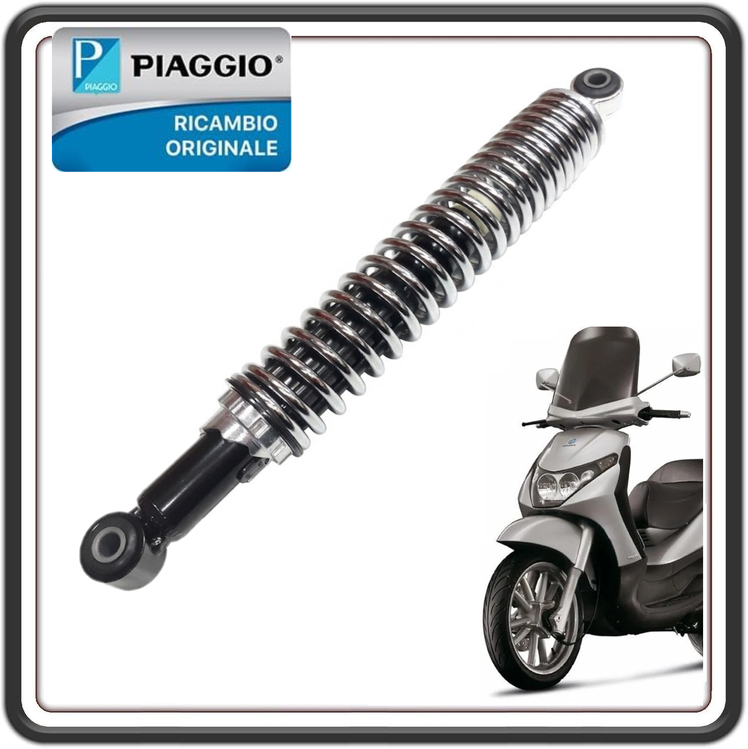 AMMORTIZZATORE POSTERIORE PER PIAGGIO BEVERLY 400 DAL 2006 AL 2010 - BEVERLY 500 DAL 2002 AL 2006 - BEVERLY 500 CRUISER DAL 2006 AL 2012 ORIGINALE PIAGGIO 56210R