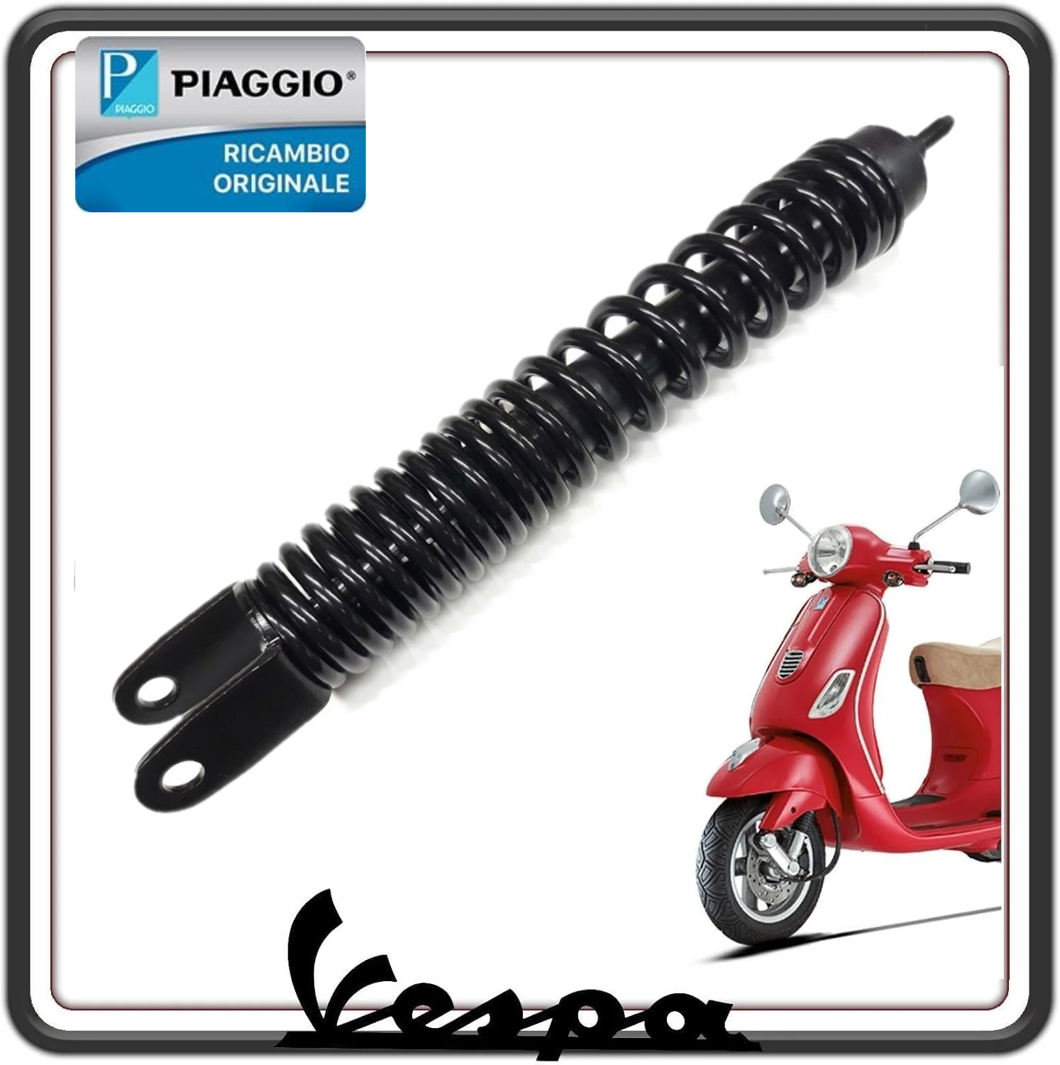 AMMORTIZZATORE POSTERIORE PER PIAGGIO VESPA LX 50 2T-4T DAL 2005 AL 2013 - VESPA ET2-ET4 - VESPA LXV 50 DAL 2006 AL 2009 ORIGINALE PIAGGIO 667967