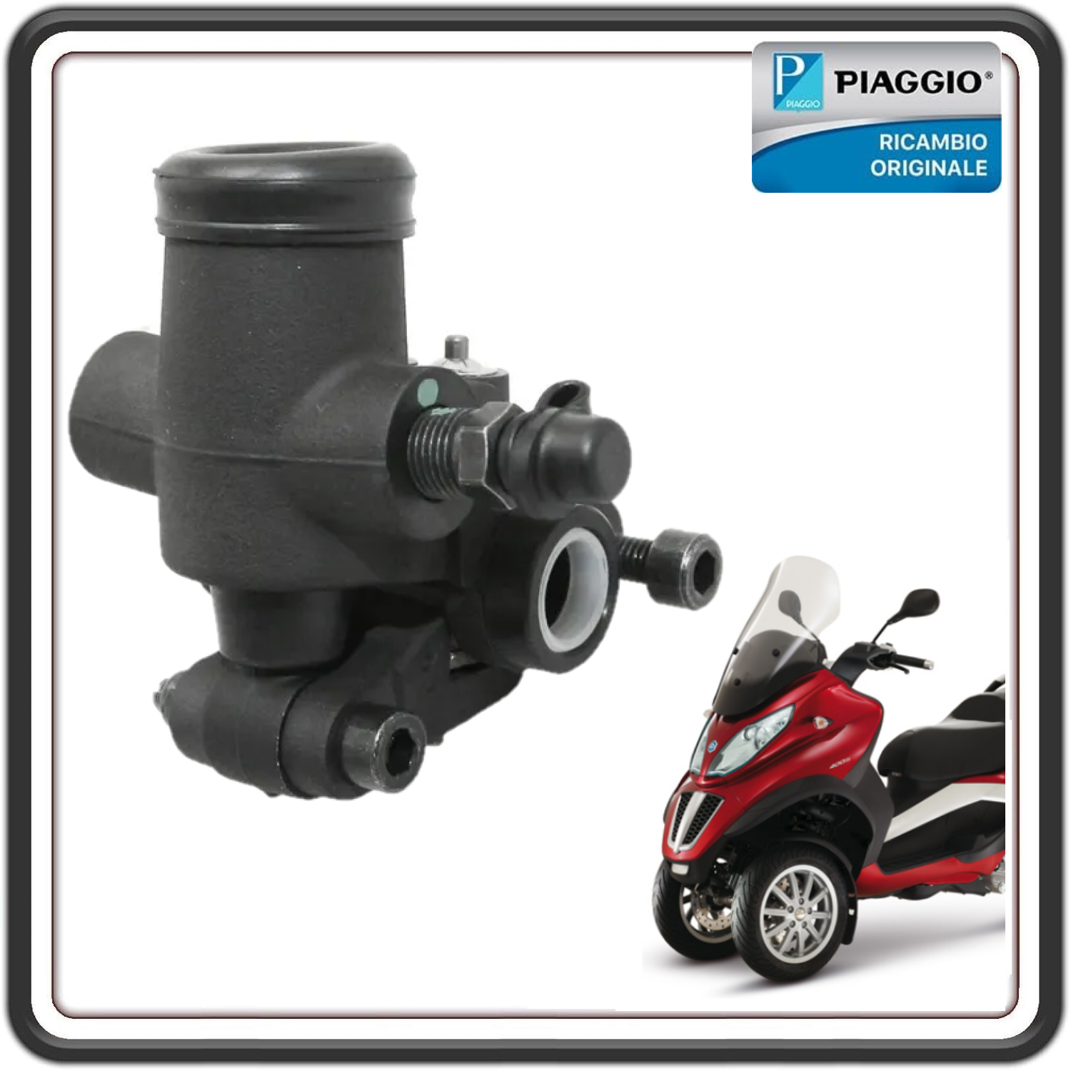 PINZA AMMORTIZZATORE ANTERIORE DESTRO PER PIAGGIO MP3 125-250-300-350-400-500 (LEGGI COMPATIBILITA') ORIGINALE PIAGGIO 601907 