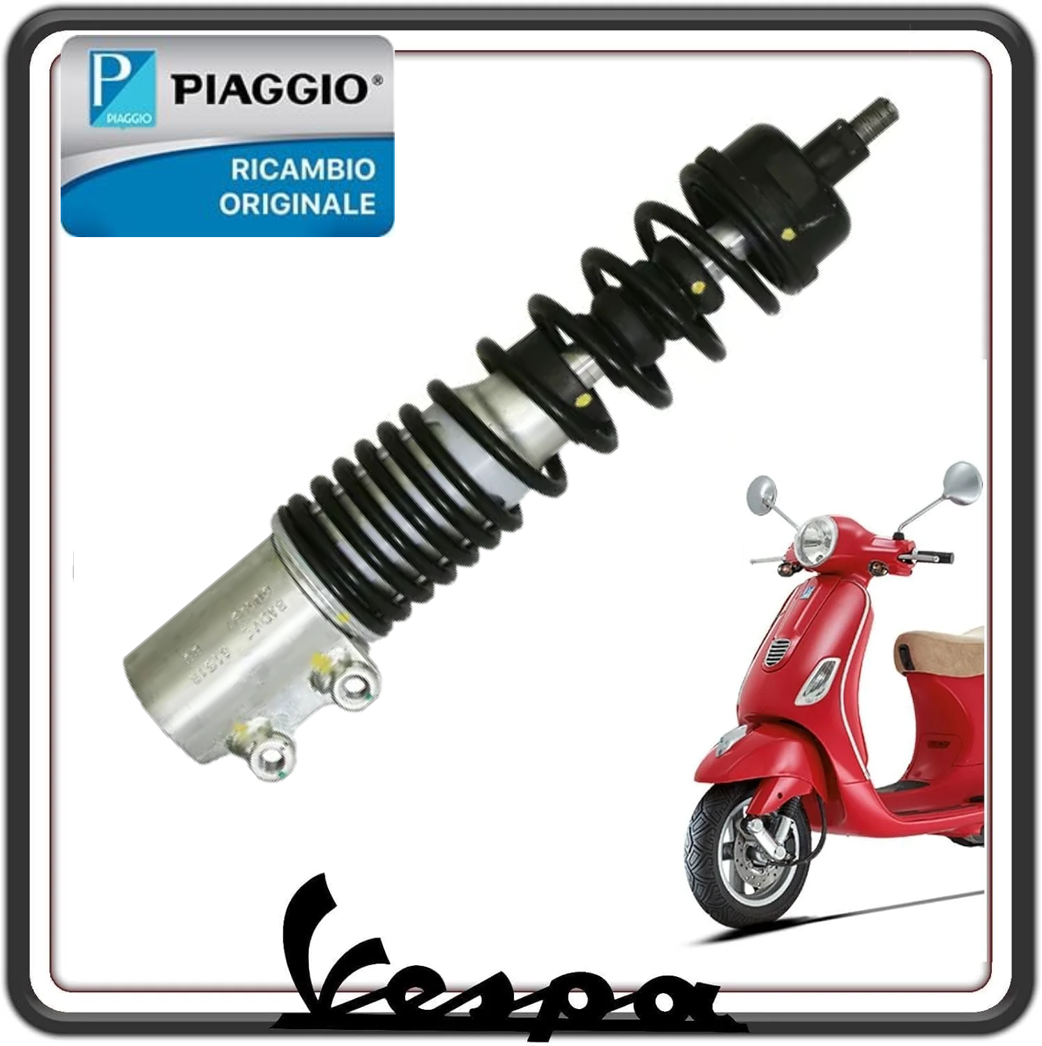 AMMORTIZZATORE ANTERIORE PER PIAGGIO VESPA LX 50 DAL 2005 AL 2013 - LX 125 DAL 2005 AL 2013 - LX 150 DAL 2005 AL 2013 ORIGINALE PIAGGIO 601997 