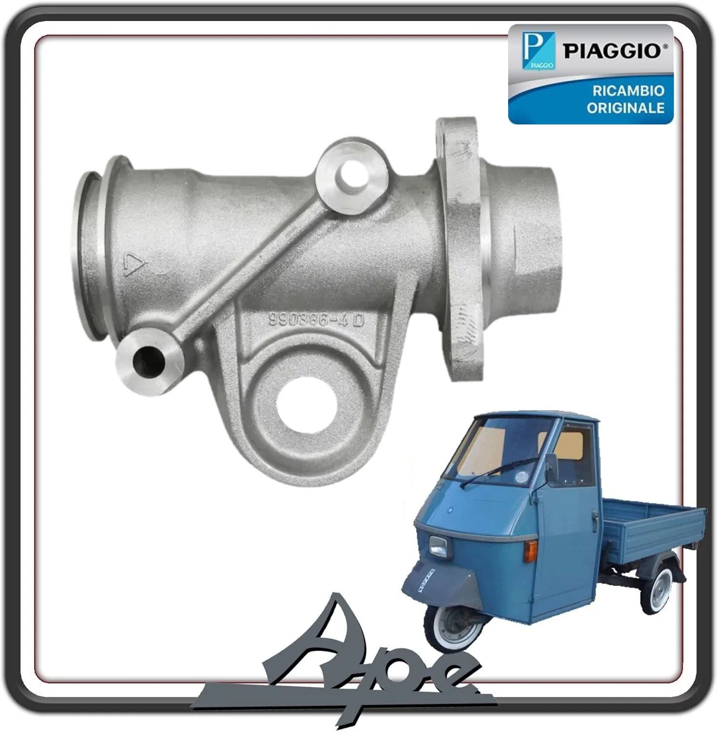MOZZETTO RUOTA POSTERIORE DESTRO PER PIAGGIO APE 50 TUTTI I MODELLI ORIGINALE PIAGGIO 1199372