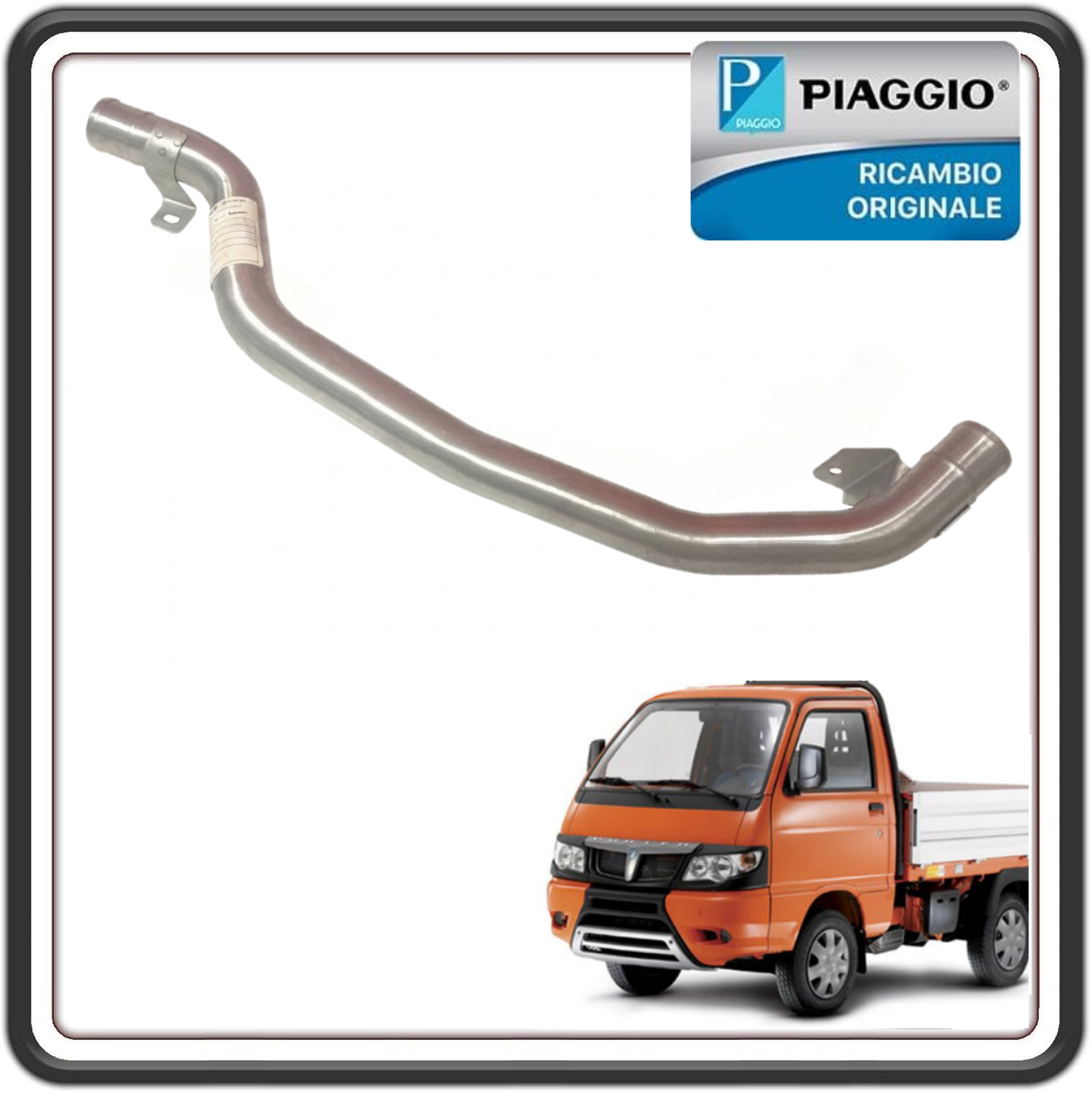 TUBO DI ASPIRAZIONE ARIA N°1 PER PIAGGIO PORTER D120 DIESEL DAL 2010 AL 2015 - PIAGGIO PORTER MAXXI D120 DIESEL DAL 2011 AL 2015 ORIGINALE PIAGGIO B007099 