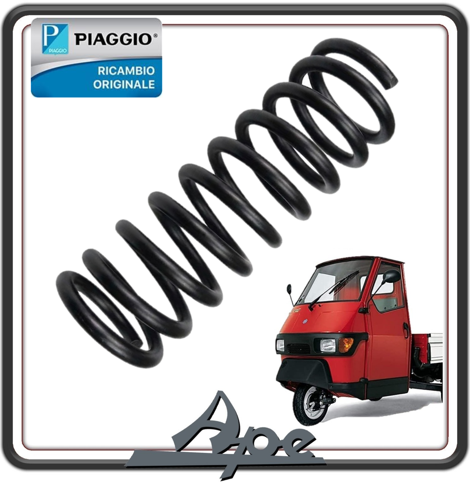 MOLLA AMMORTIZZATORE ANTERIORE PER PIAGGIO APE 50 TUTTI I MODELLI ORIGINALE PIAGGIO 119878