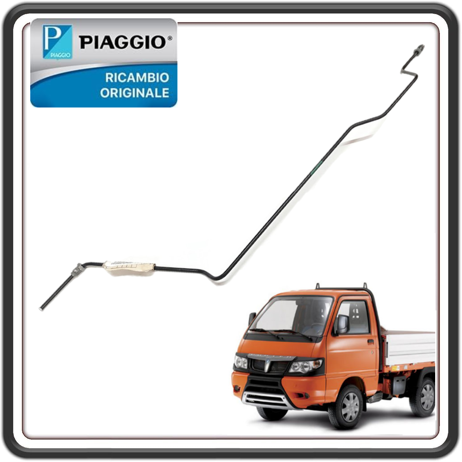 TUBO FRENO POSTERIORE SINISTRO PER PIAGGIO PORTER D120 DIESEL DAL 2010 AL 2015 ORIGINALE PIAGGIO 837215