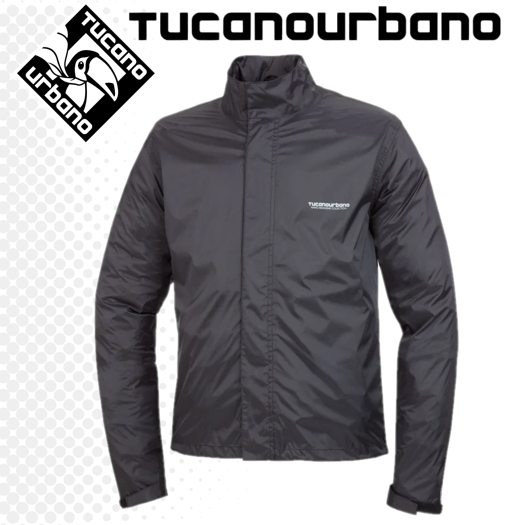 GIACCA ANTIPIOGGIA TUCANO URBANO NANO RAIN JACKET PLUS HYDROSCUD® NERO