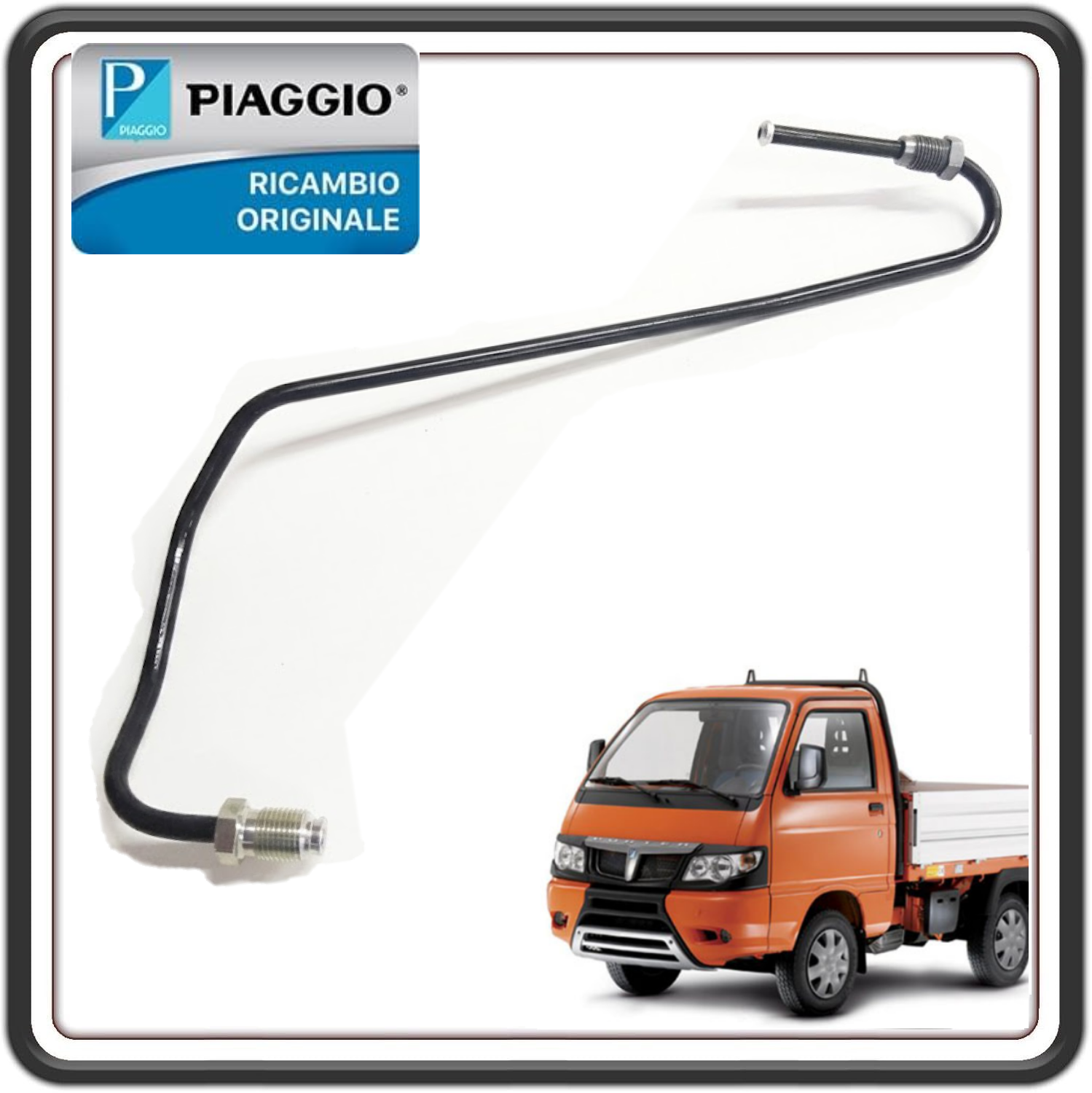 TUBO FRENO POSTERIORE PER PIAGGIO PORTER MULTITECH DAL 2010 AL 2020 - PORTER D120 DIESEL DAL 2010 AL 2015 ORIGINALE PIAGGIO 837165