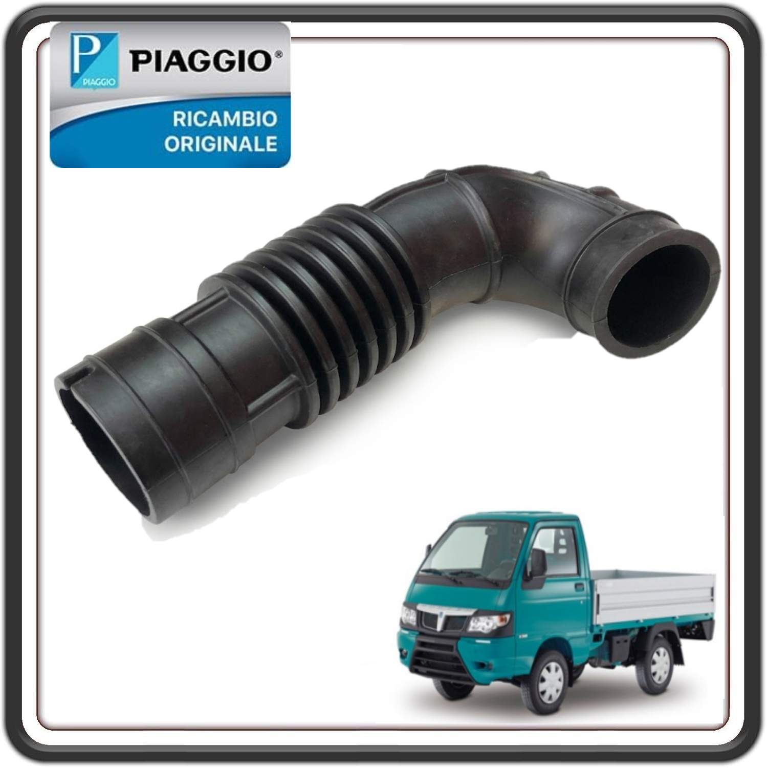 TUBO ARIA SECONDARIO N°2 PER PIAGGIO PORTER MULTITECH DAL 2010 AL 2015 - PORTER MAXXI MULTITECH DAL 2010 AL 2015 ORIGINALE PIAGGIO B005555