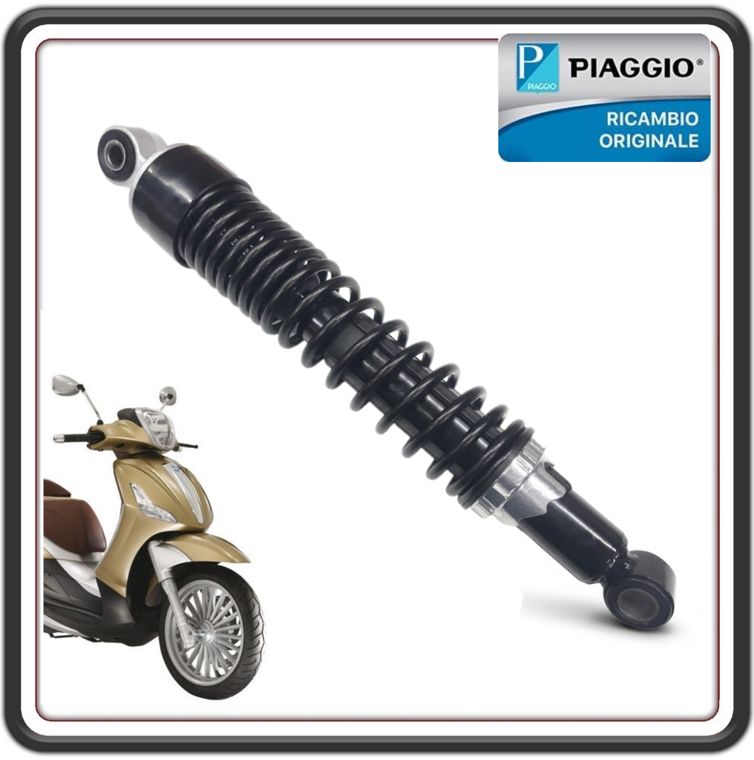 AMMORTIZZATORE POSTERIORE PER PIAGGIO BEVERLY 125 DAL 2010 AL 2015 - PIAGGIO BEVERLY 300 DAL 2010 AL 2020 58518R5