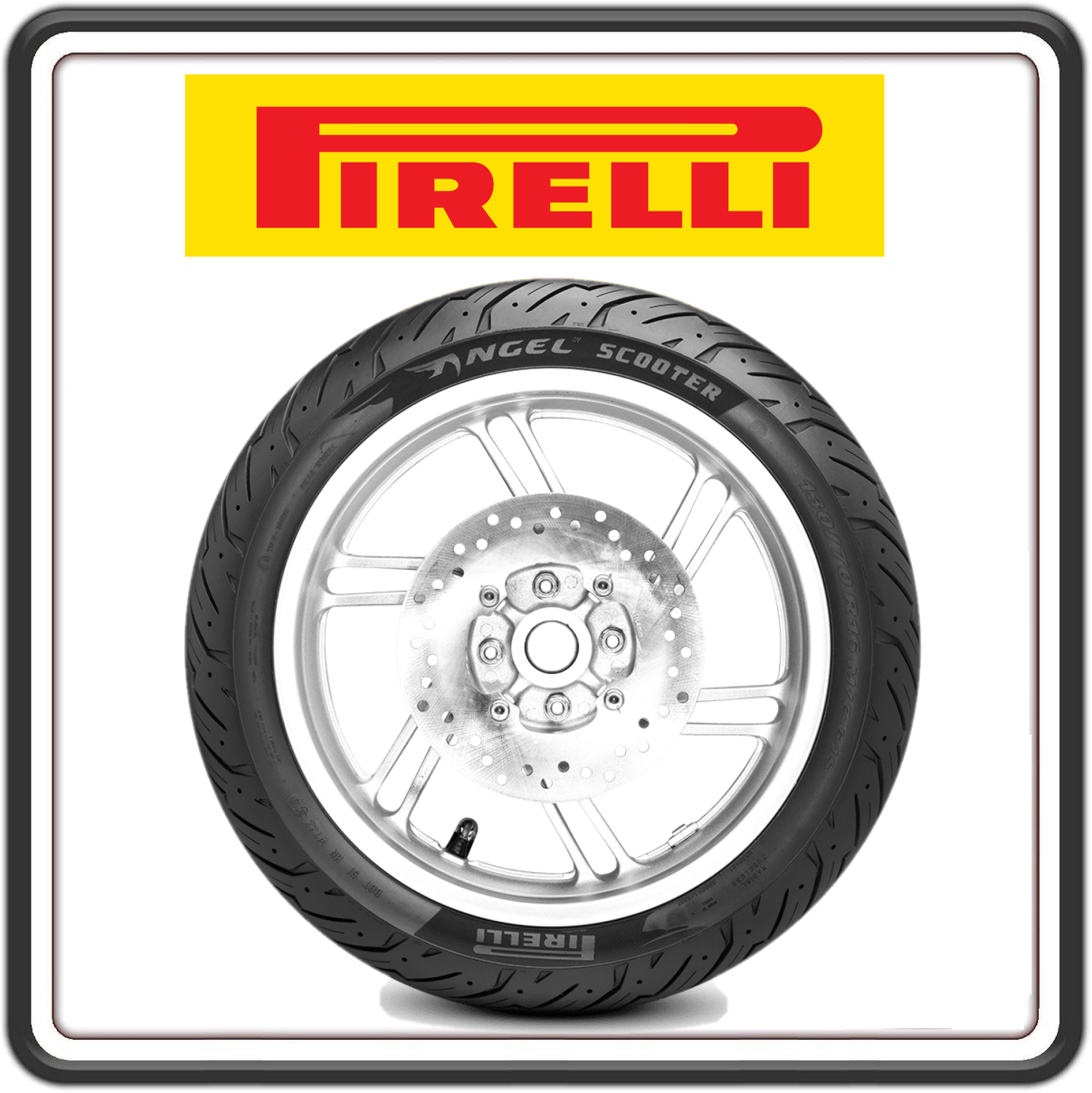 GOMMA COPERTONE PNEUMATICO PIRELLI ANGEL SCOOTER 110/70 - 16 52S ANTERIORE