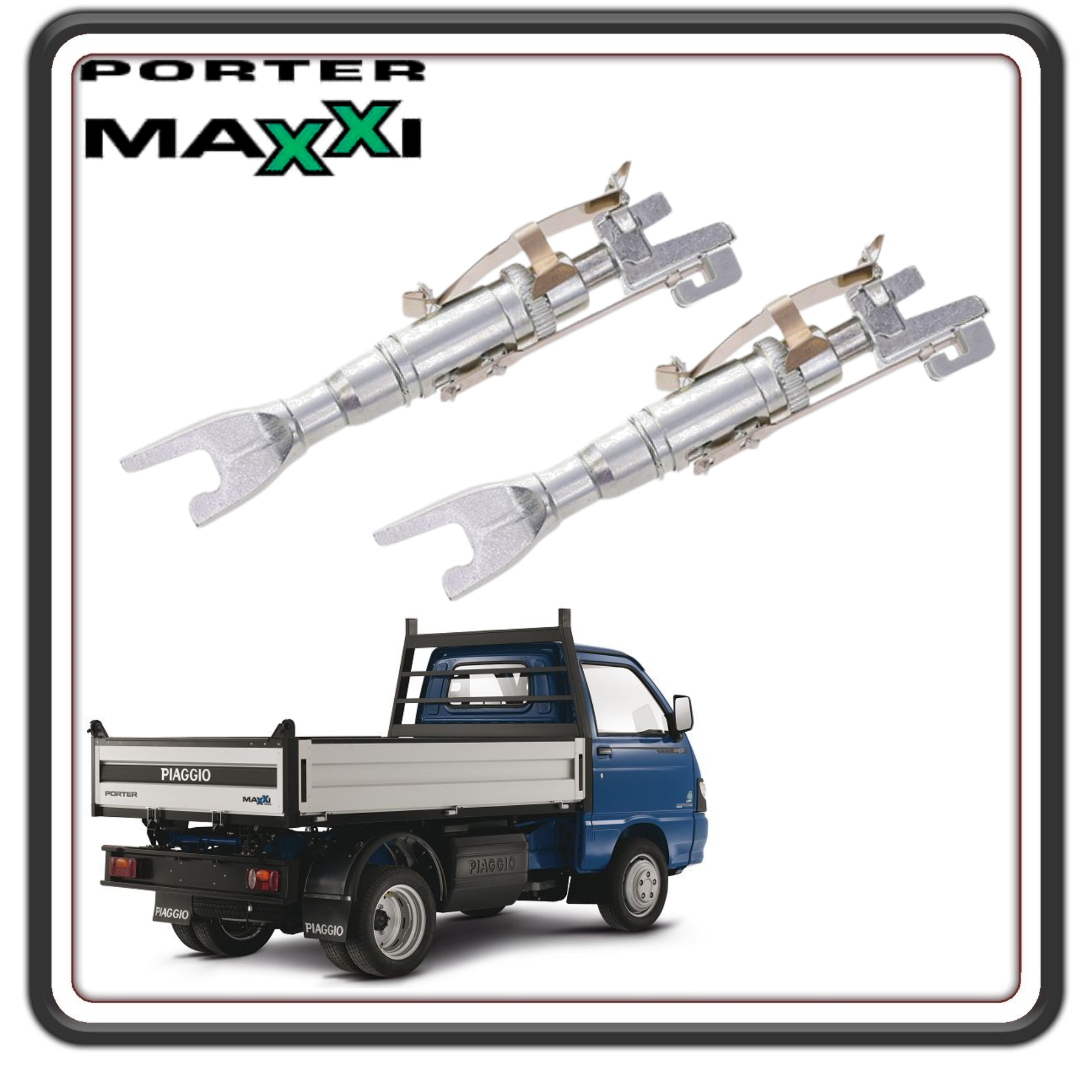 KIT 2 REGISTRO REGISTRI AUTOREGOLAGGIO GANASCE CEPPI FRENO PER PIAGGIO PORTER MAXXI