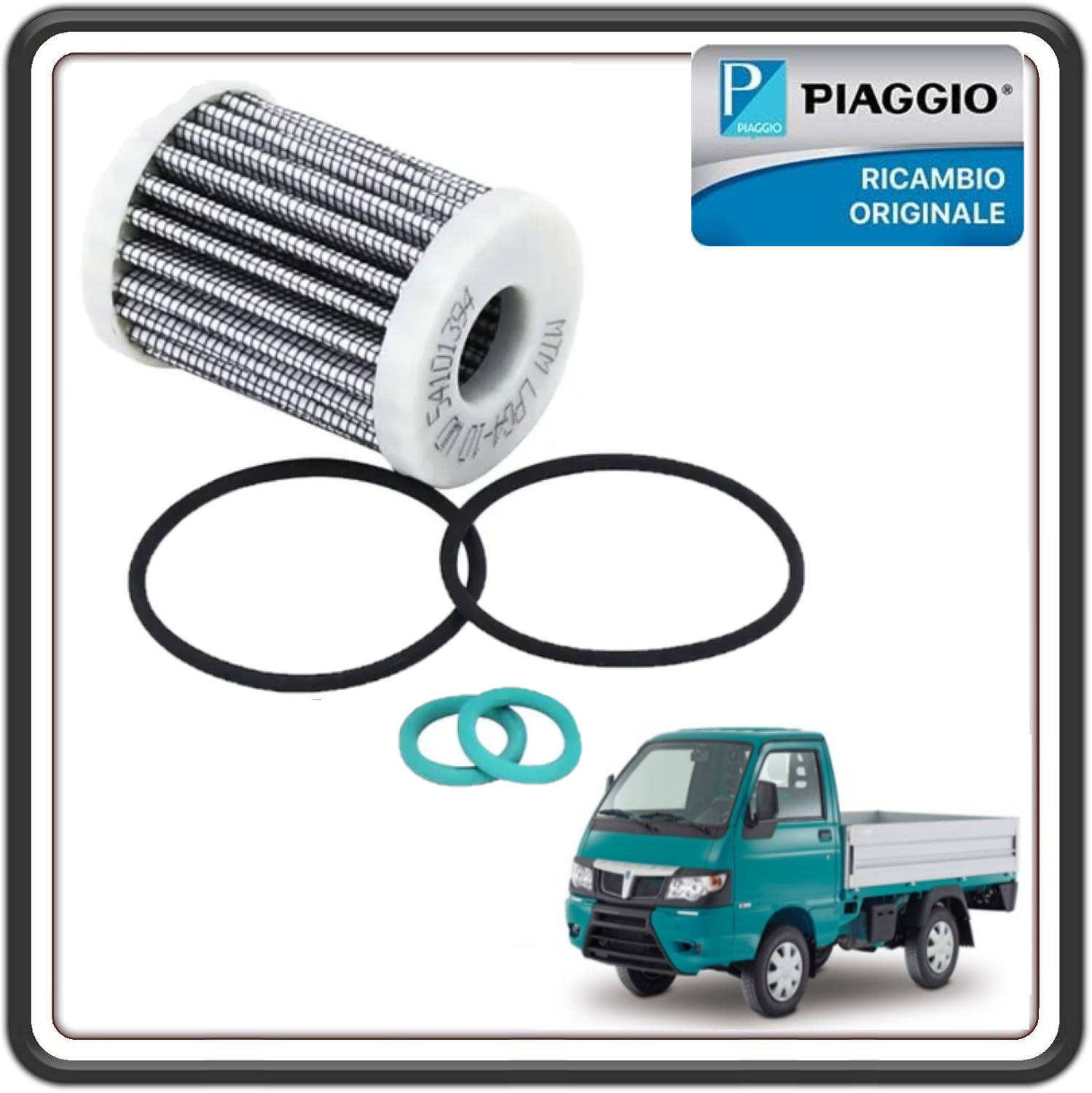 KIT FILTRO GPL FASE GASSOSA PER PIAGGIO PORTER MULTITECH BENZINA/GPL/METANO DAL 2015 AL 2020 ORIGINALE PIAGGIO 1E001903