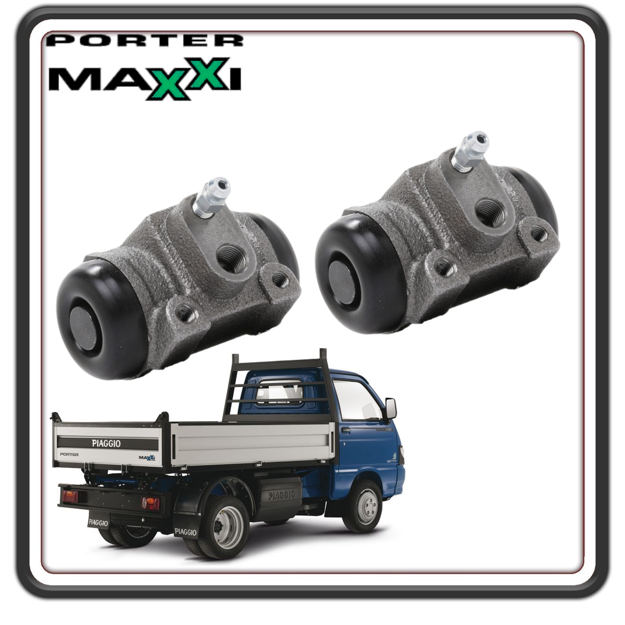 KIT 2 CILINDRETTO CILINDRETTI FRENO POSTERIORE PER PIAGGIO PORTER MAXXI