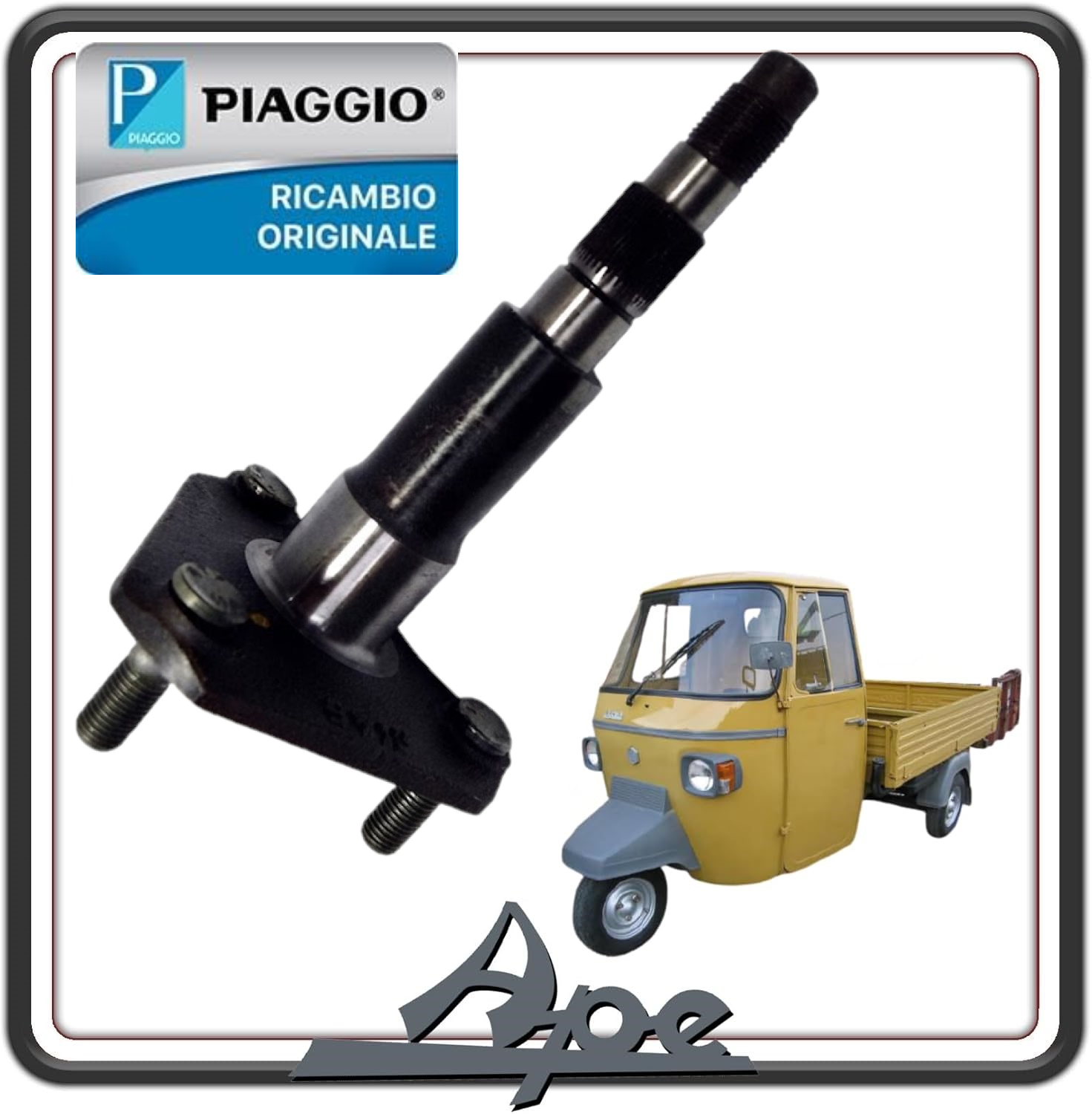 ASSE ALBERO RUOTA POSTERIORE PER PIAGGIO APE MP 500 - 501 - 600 - 601 DAL 1978 AL 1983 ORIGINALE PIAGGIO 644899