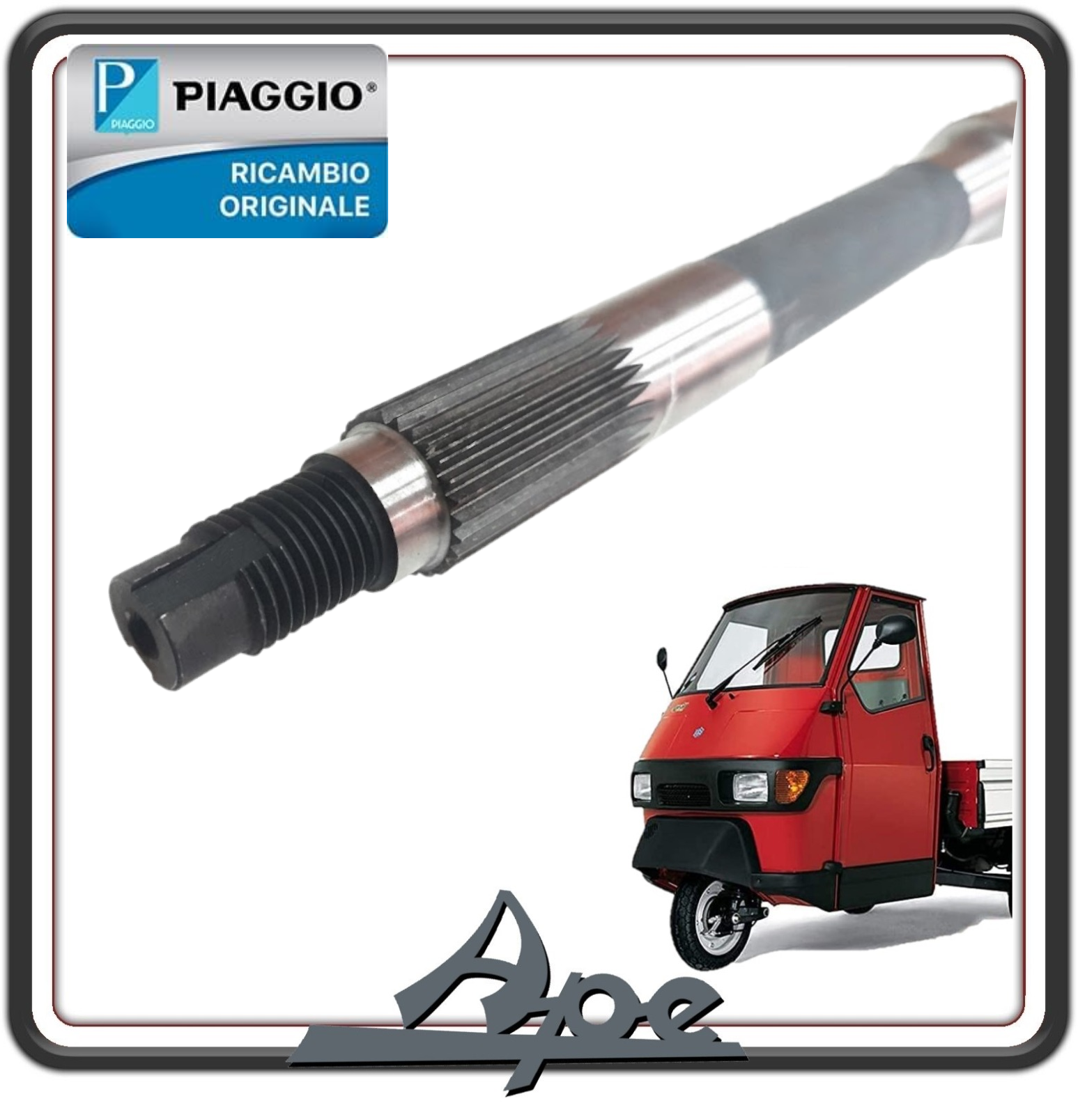 SEMIASSE PER PIAGGIO APE 50 ORIGINALE PIAGGIO 1E003306