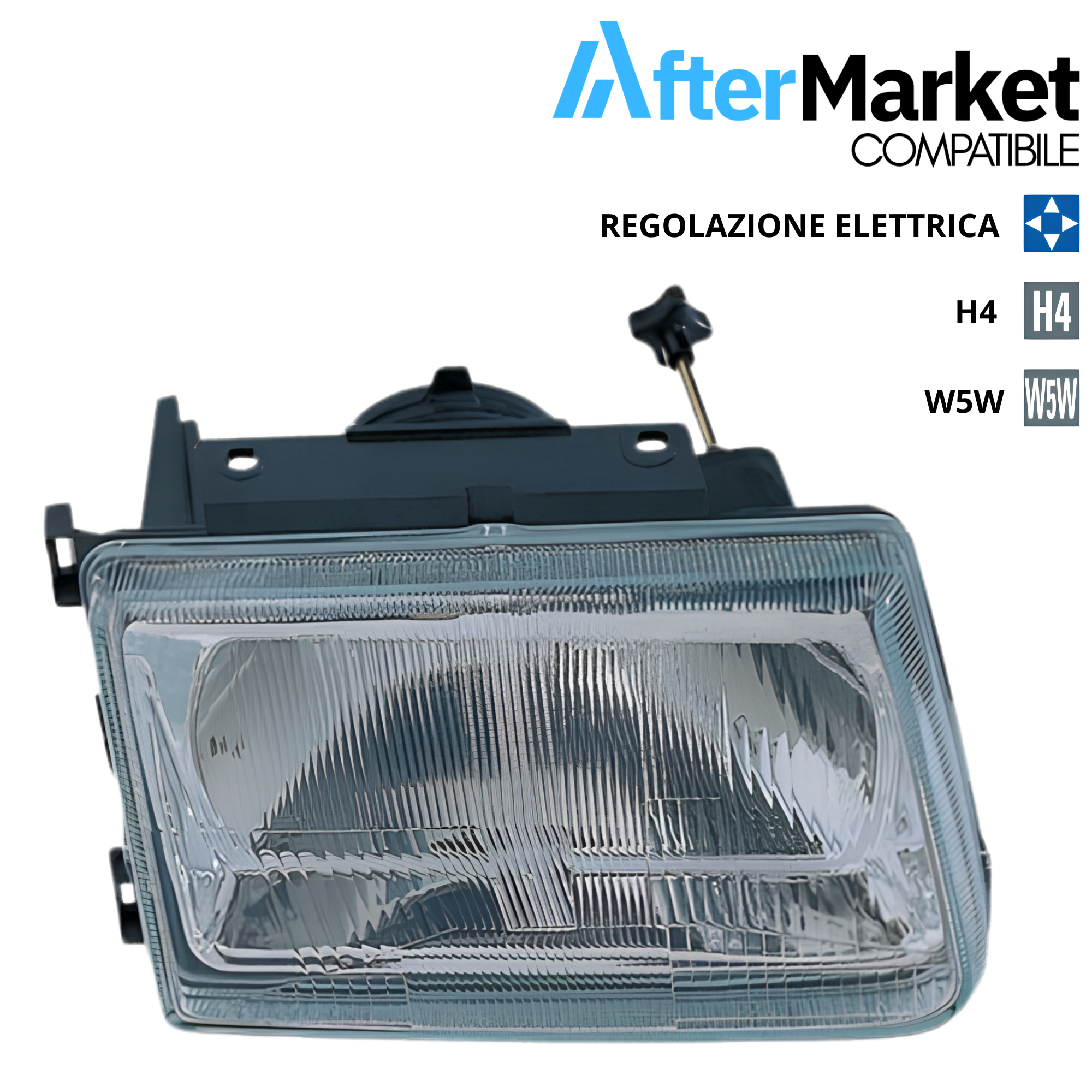 FARO PROIETTORE ANTERIORE SINISTRO ELETTRICO PER PIAGGIO PORTER 1998–2008
