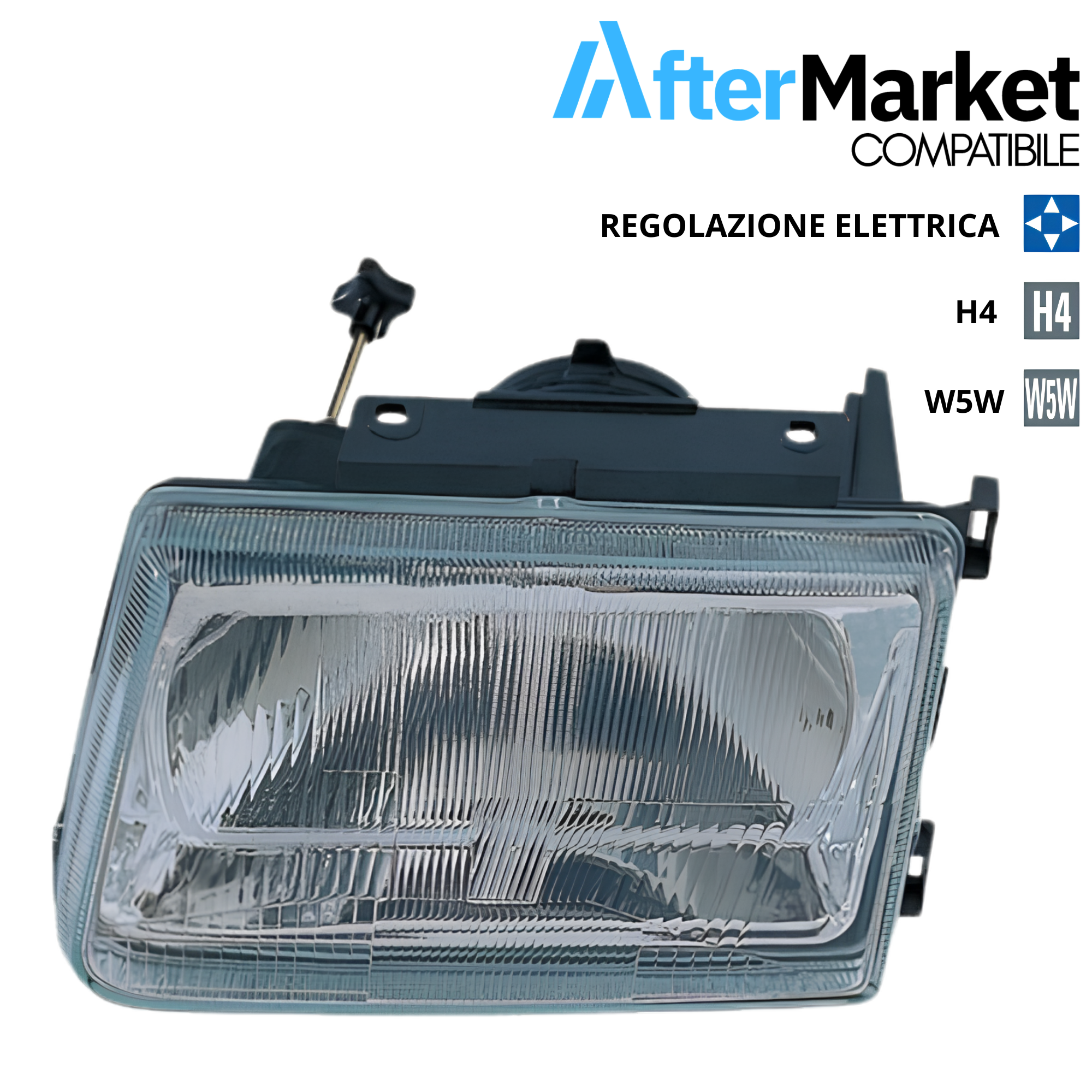 FARO PROIETTORE ANTERIORE SINISTRO ELETTRICO PER PIAGGIO PORTER 1998–2008