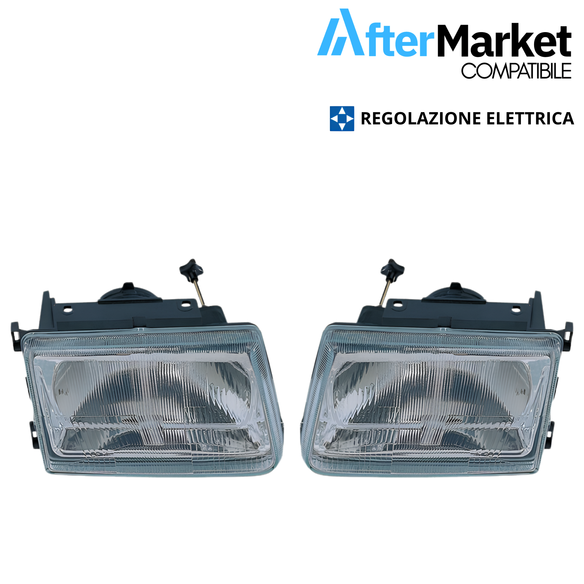 KIT FARI PROIETTORI ANTERIORI ELETTRICI PER PIAGGIO PORTER 1998–2008