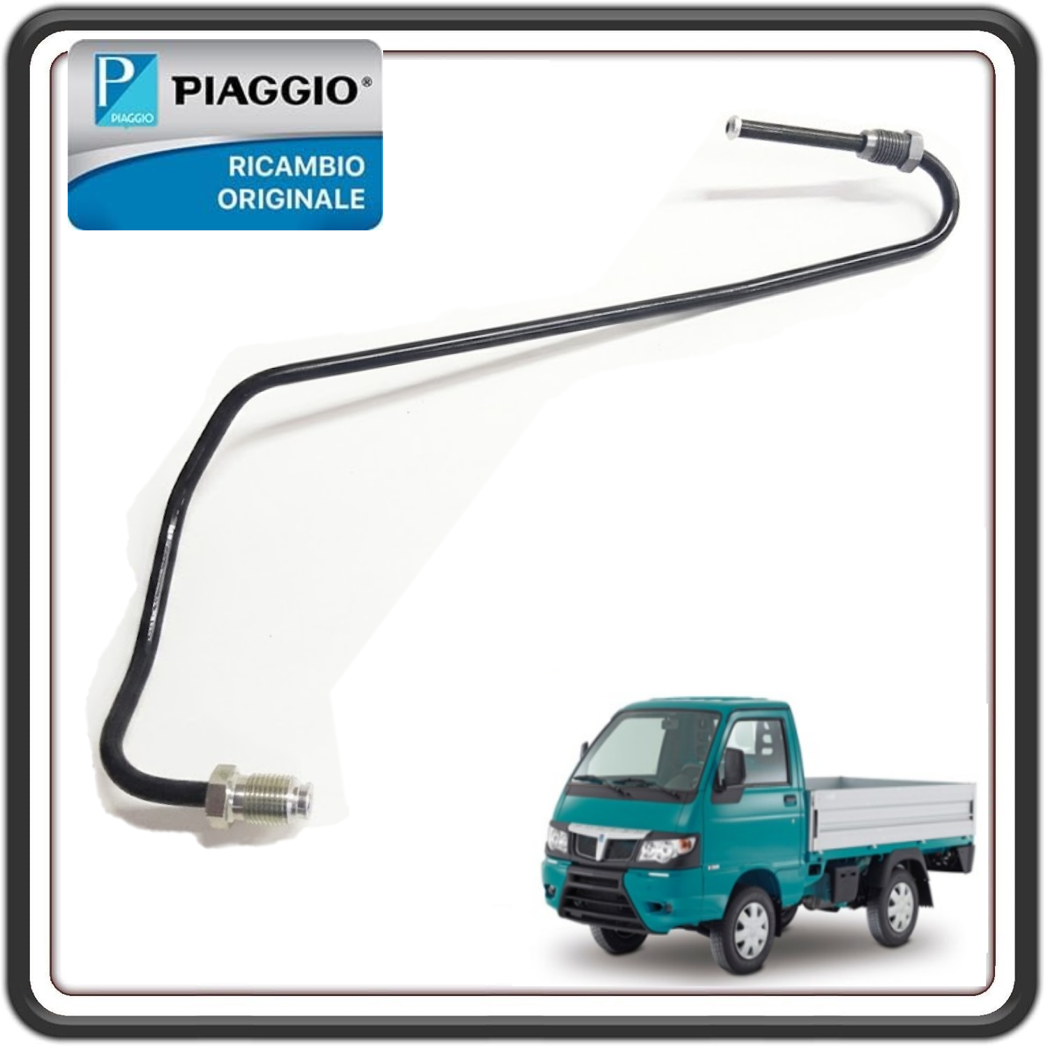 TUBO FRENO POSTERIORE PER PIAGGIO PORTER MULTITECH DAL 2010 AL 2020 - PORTER D120 DIESEL DAL 2010 AL 2015 ORIGINALE PIAGGIO 837165