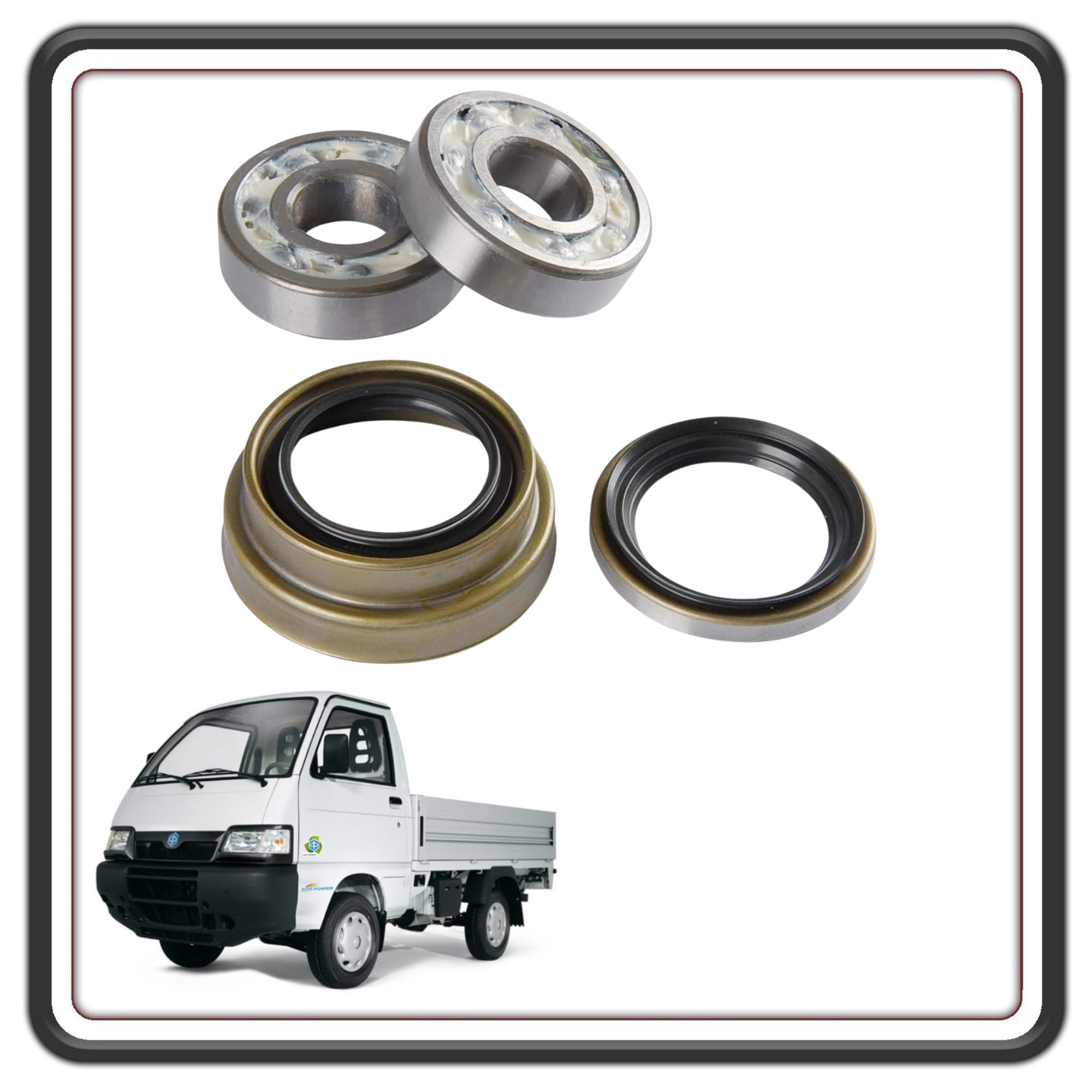 KIT CUSCINETTO CUSCINETTI MOZZO ANTERIORE PER PIAGGIO PORTER 1300 16V MOTOTE DAIHATSU – PIAGGIO PORTER 1200 1400 DIESEL – PIAGGIO QUARGO DIESEL