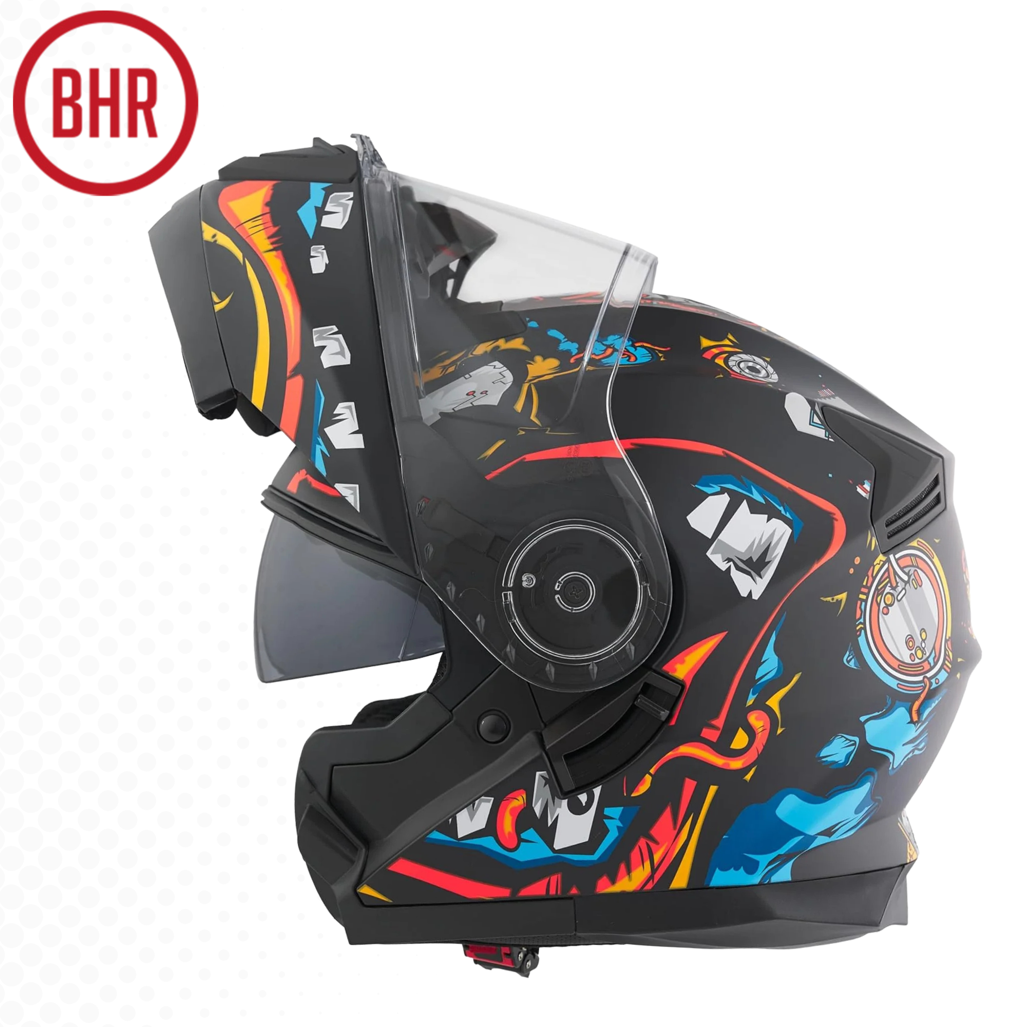 BHR - CASCO MODULARE 836 FLIP UP ZOMBIE BLACK
