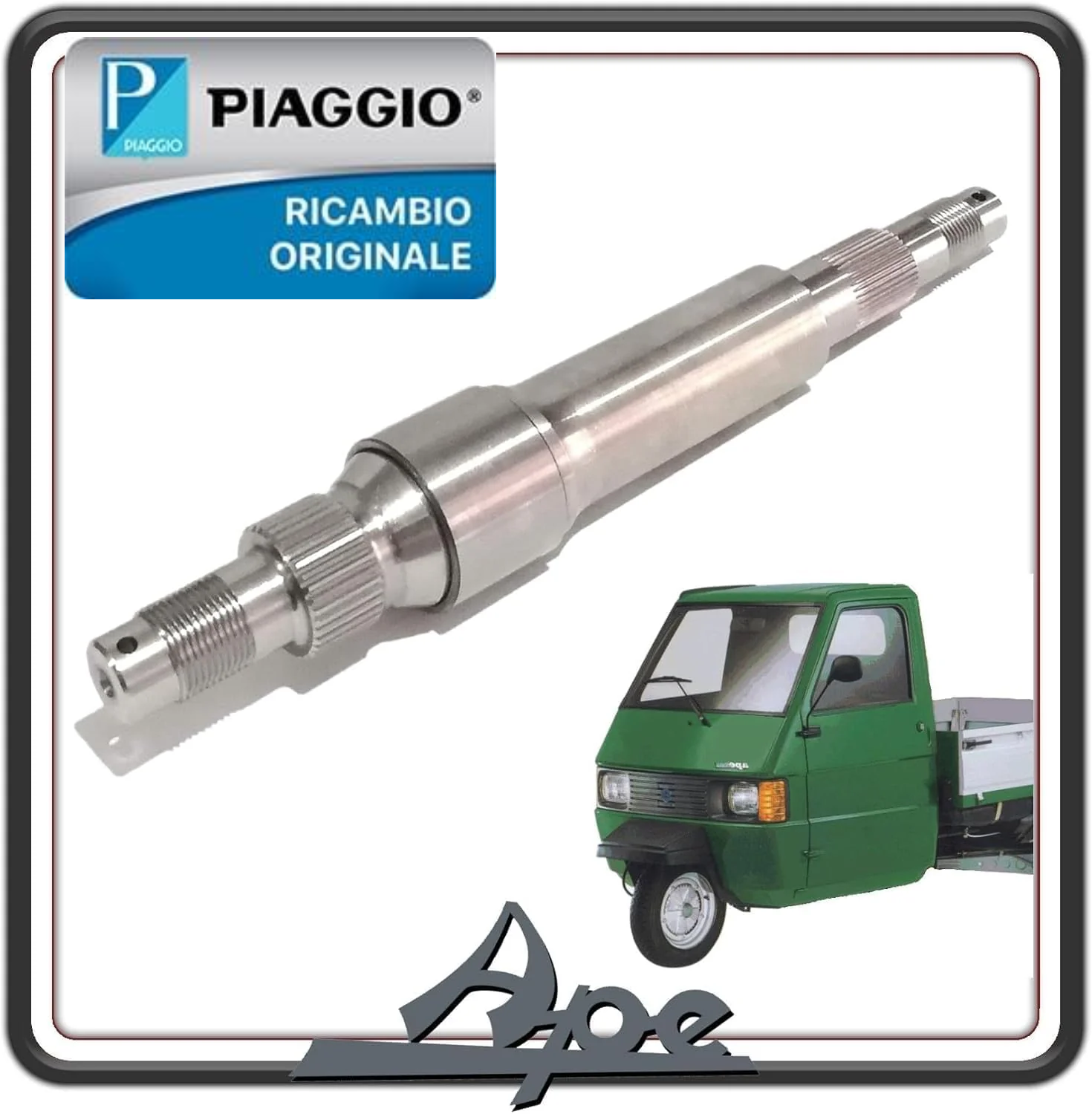 ASSE RUOTA PER PIAGGIO APE 703 - APE 602 - APE CAR MAX DIESEL ORIGINALE PIAGGIO 1781856.