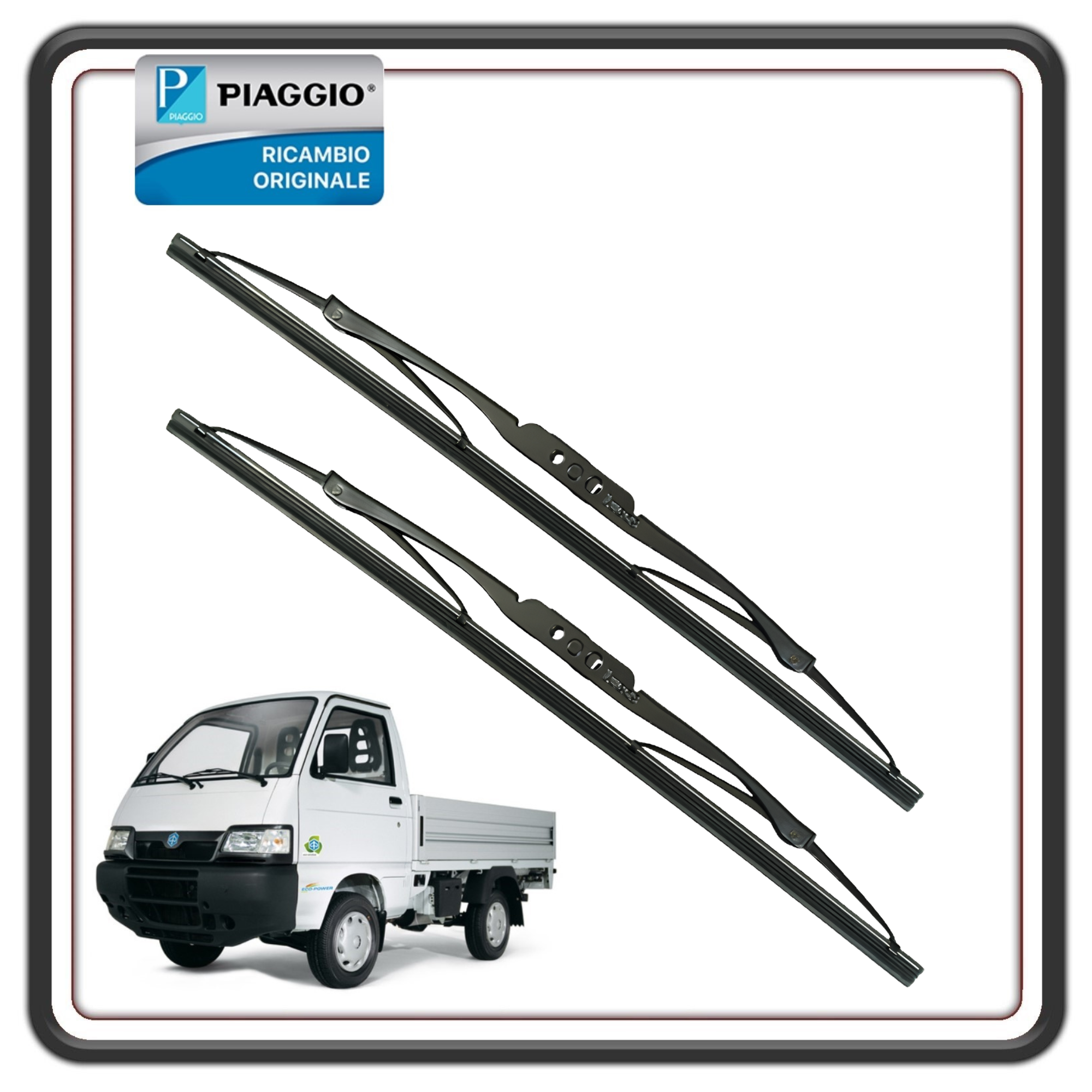 KIT 2 SPAZZOLE TERGICRISTALLO TERGICRISTALLI PIAGGIO PORTER TUTTI I MODELLI - PIAGGIO QUARGO ORIGINALE PIAGGIO 438042
