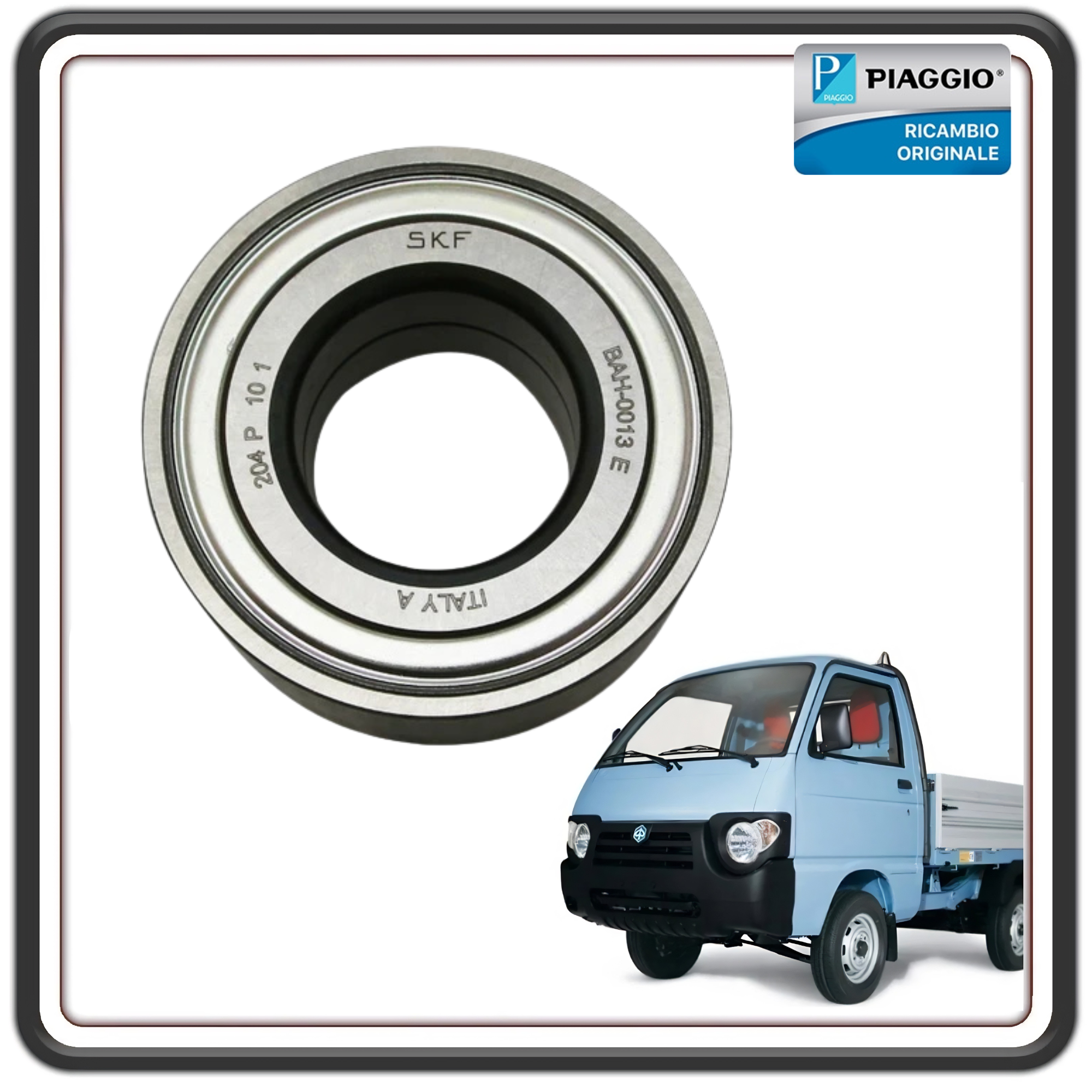 CUSCINETTO A SFERE ASSE RUOTA POSTERIORE PIAGGIO QUARGO DIESEL ORIGINALE PIAGGIO 614765