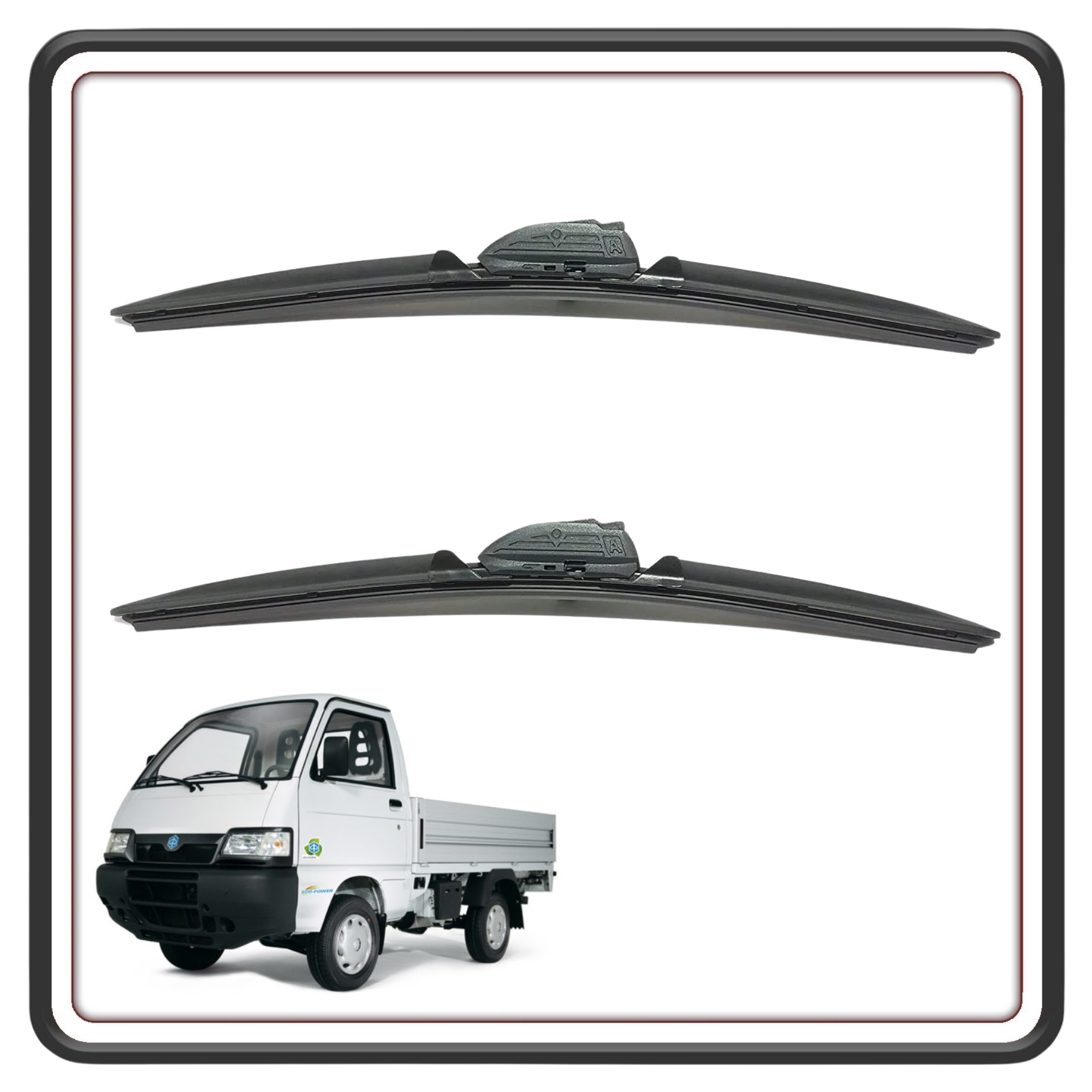 KIT 2 SPAZZOLE TERGICRISTALLO FLAT PER PIAGGIO PORTER
