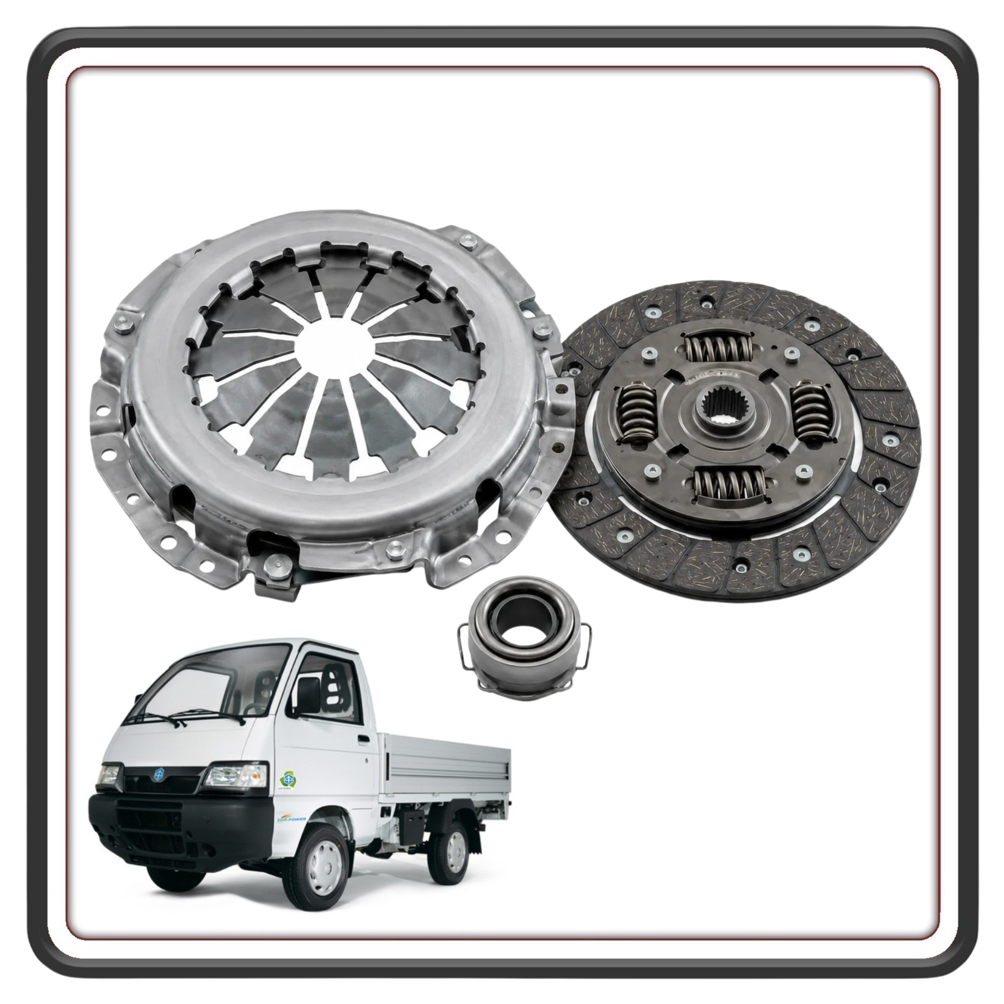 KIT FRIZIONE COMPLETO 3 PEZZI COMPATIBILE CON PIAGGIO PORTER 1200 1400 DIESEL (LDW -1404/P - LDW -1204/P) FINO AL 2005