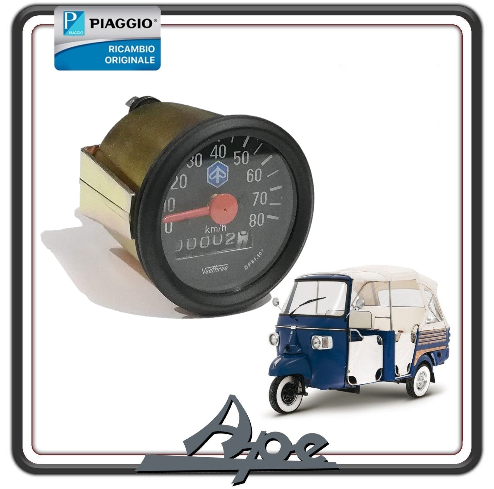 CONTACHILOMETRI CONTA CHILOMETRI PER PIAGGIO APE CALESSINO ORIGINALE PIAGGIO 652174