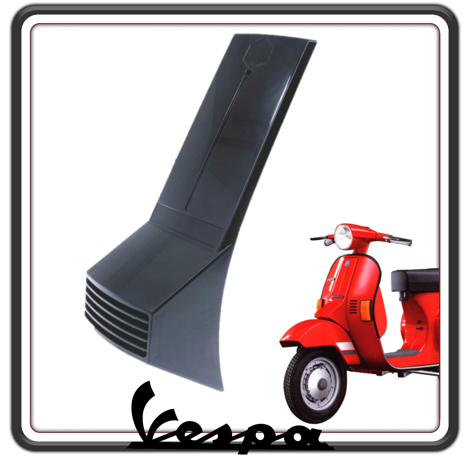 NASELLO CALANDRA MASCHERA MASCHERINA COPRISTERZO GREZZO COMPATIBILE CON PIAGGIO VESPA PK 50 DAL 1982 AL 1984 - VESPA PK 50 AUTOMATICA DAL 1984 AL 1989
