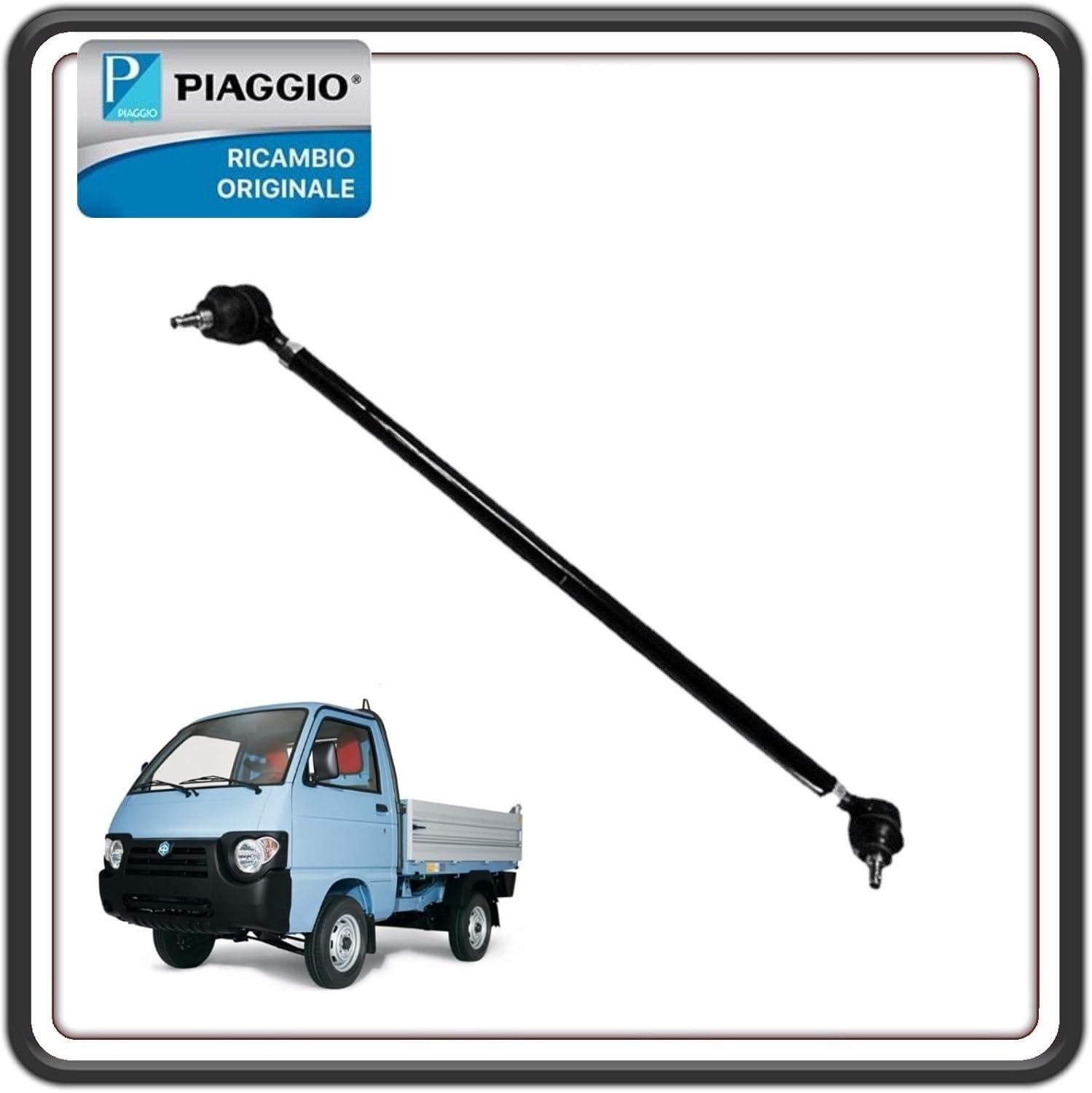 FUSELLO TESTINA TESTINE BARRA STABILIZZATRICE STERZO BRACCIO PER PIAGGIO PORTER FINO AL 2009 - PIAGGIO QUARGO DIESEL ORIGINALE PIAGGIO 652234
