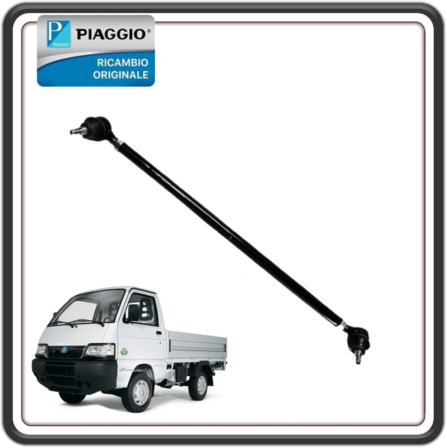 FUSELLO TESTINA TESTINE BARRA STABILIZZATRICE STERZO BRACCIO PER PIAGGIO PORTER FINO AL 2009 - PIAGGIO QUARGO DIESEL ORIGINALE PIAGGIO 652234
