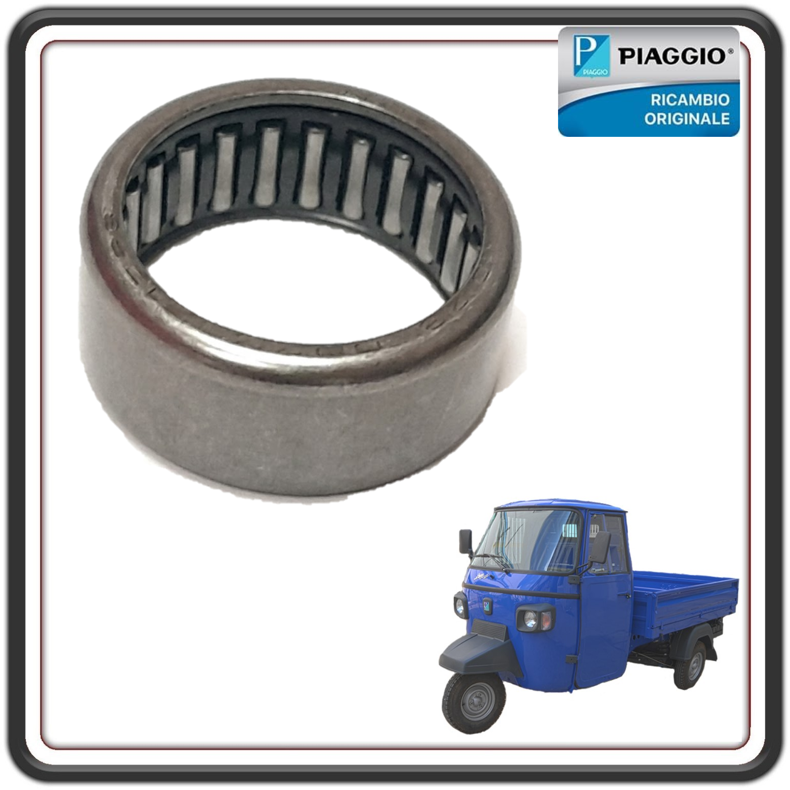 GABBIA A RULLI 22X28X12 PER PIAGGIO APE CALESSINO 200 BENZINA DAL 2013 AL 2023 - PIAGGIO APE CLASSIC DAL 2017 AL 2023 - APE CLASSIC VAN DAL 2019 AL 2023 ORIGINALE PIAGGIO 884222808