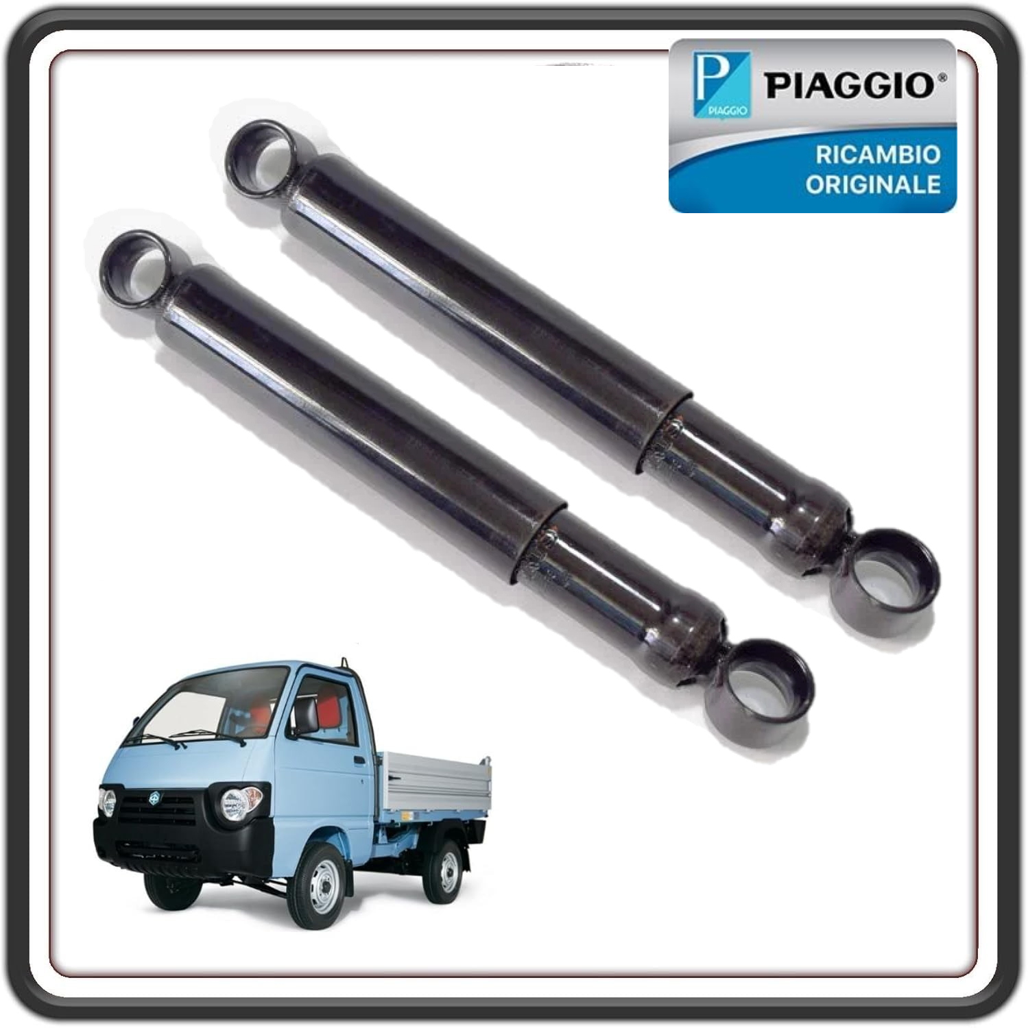 KIT AMMORTIZZATORI SOSPENSIONI ASSALE POSTERIORE PER PIAGGIO QUARGO DIESEL ORIGINALE PIAGGIO 56559R